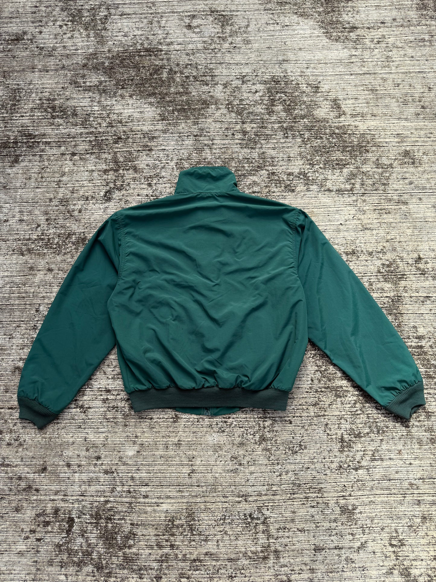 Vintage L.L. Bean Three-Season Jacket Green Fleece Lined Zip Up Made in USA