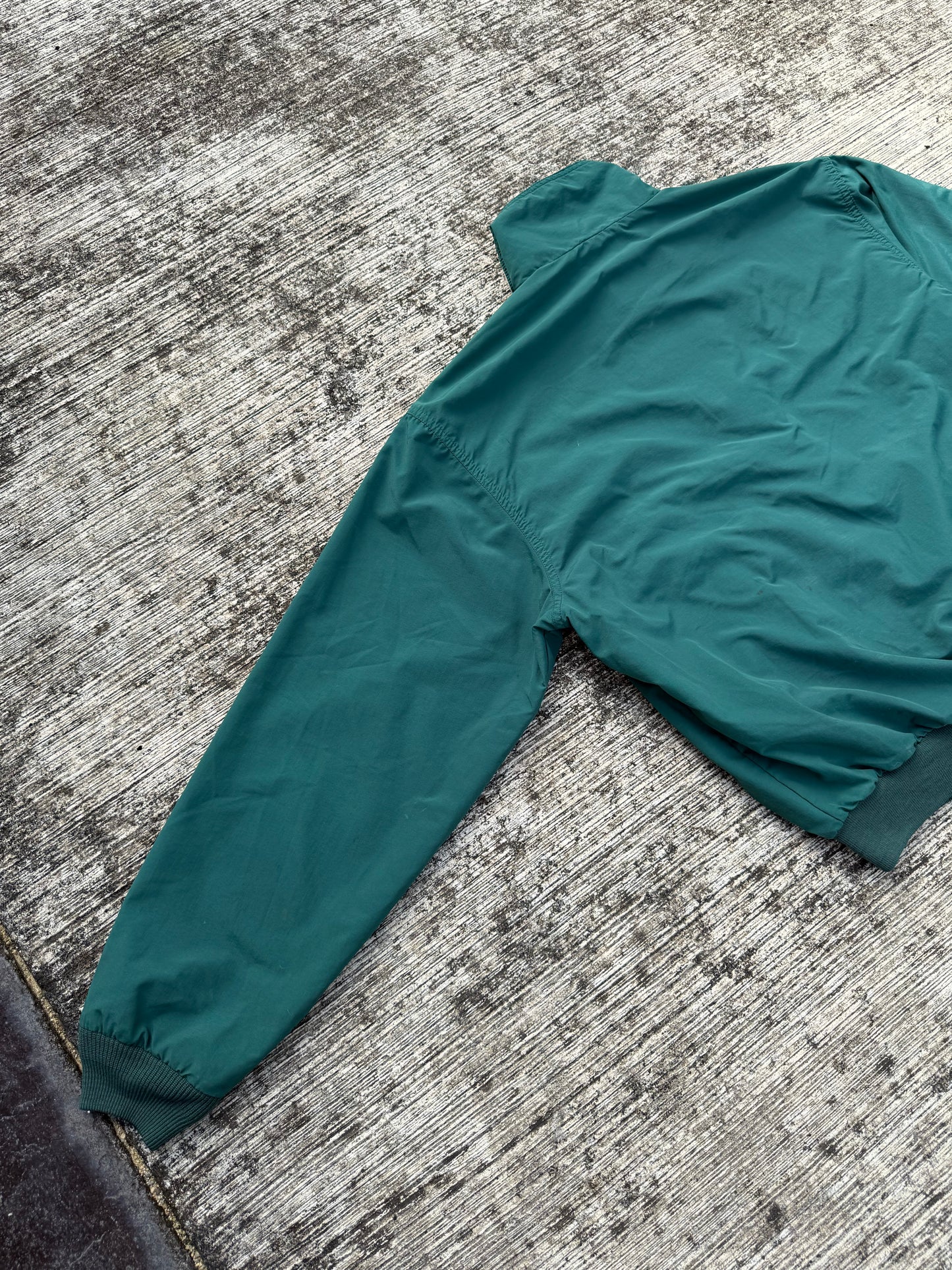 Vintage L.L. Bean Three-Season Jacket Green Fleece Lined Zip Up Made in USA