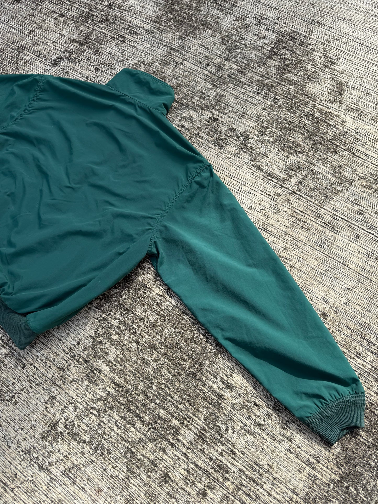 Vintage L.L. Bean Three-Season Jacket Green Fleece Lined Zip Up Made in USA