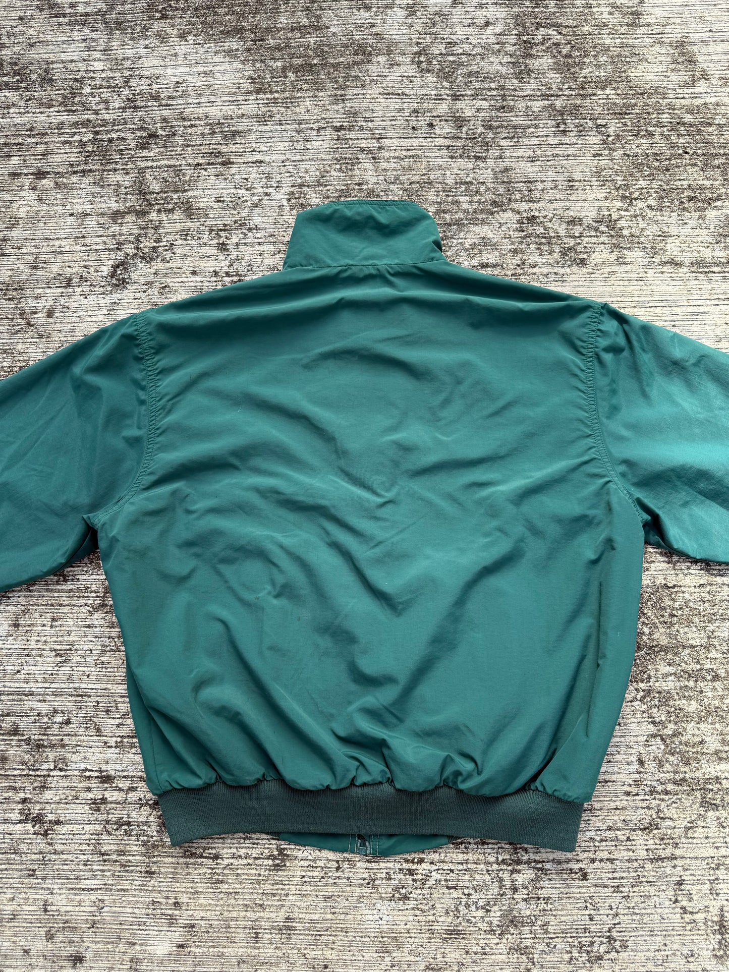 Vintage L.L. Bean Three-Season Jacket Green Fleece Lined Zip Up Made in USA