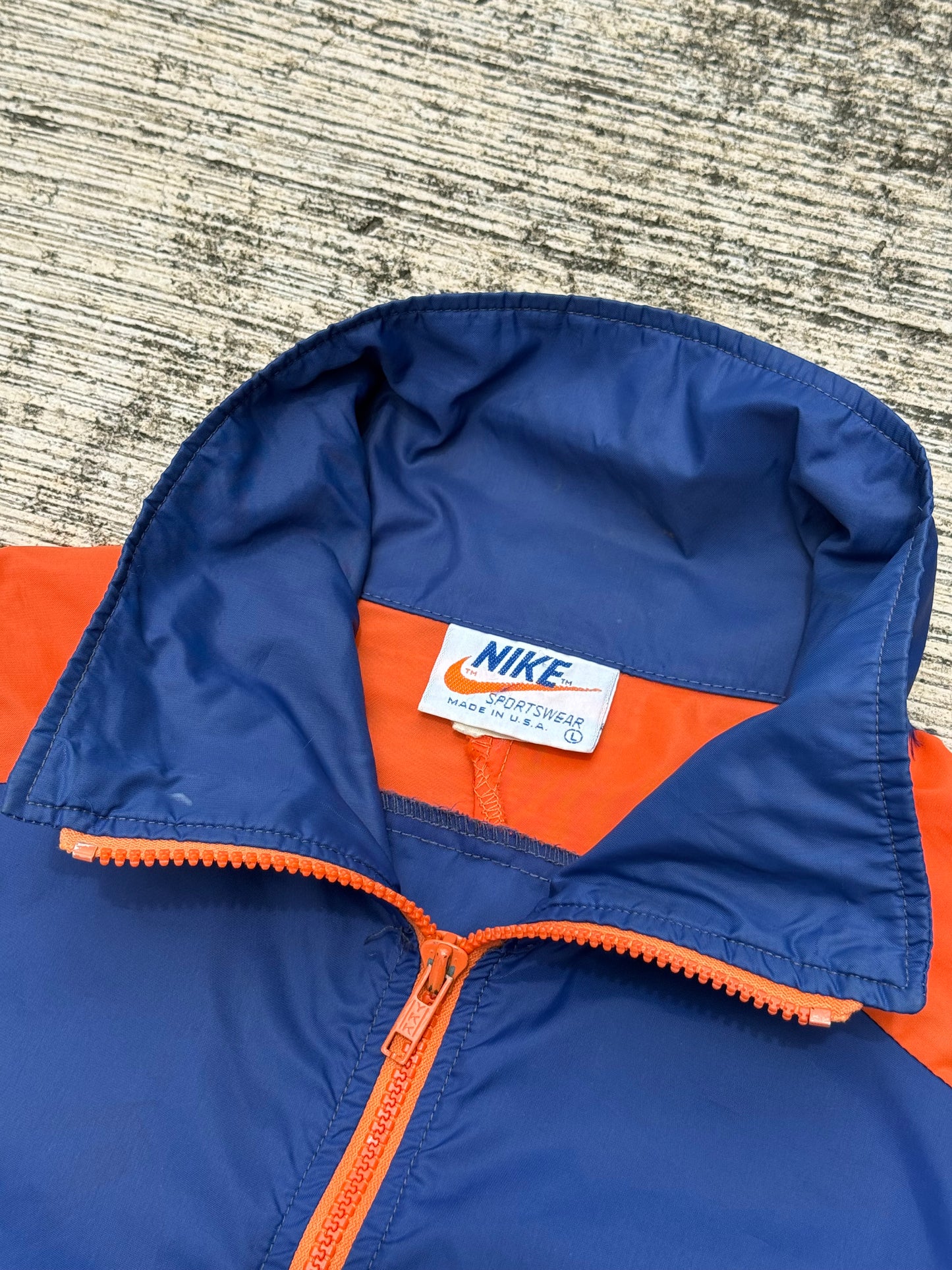 Vintage 1970s-80s Nike Sportswear Windbreaker Jacket Made in USA
