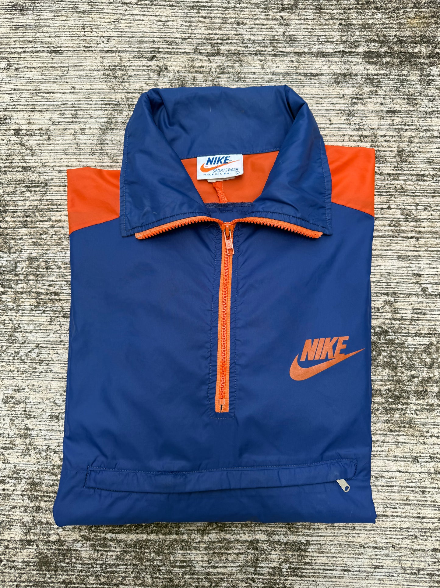 Vintage 1970s-80s Nike Sportswear Windbreaker Jacket Made in USA