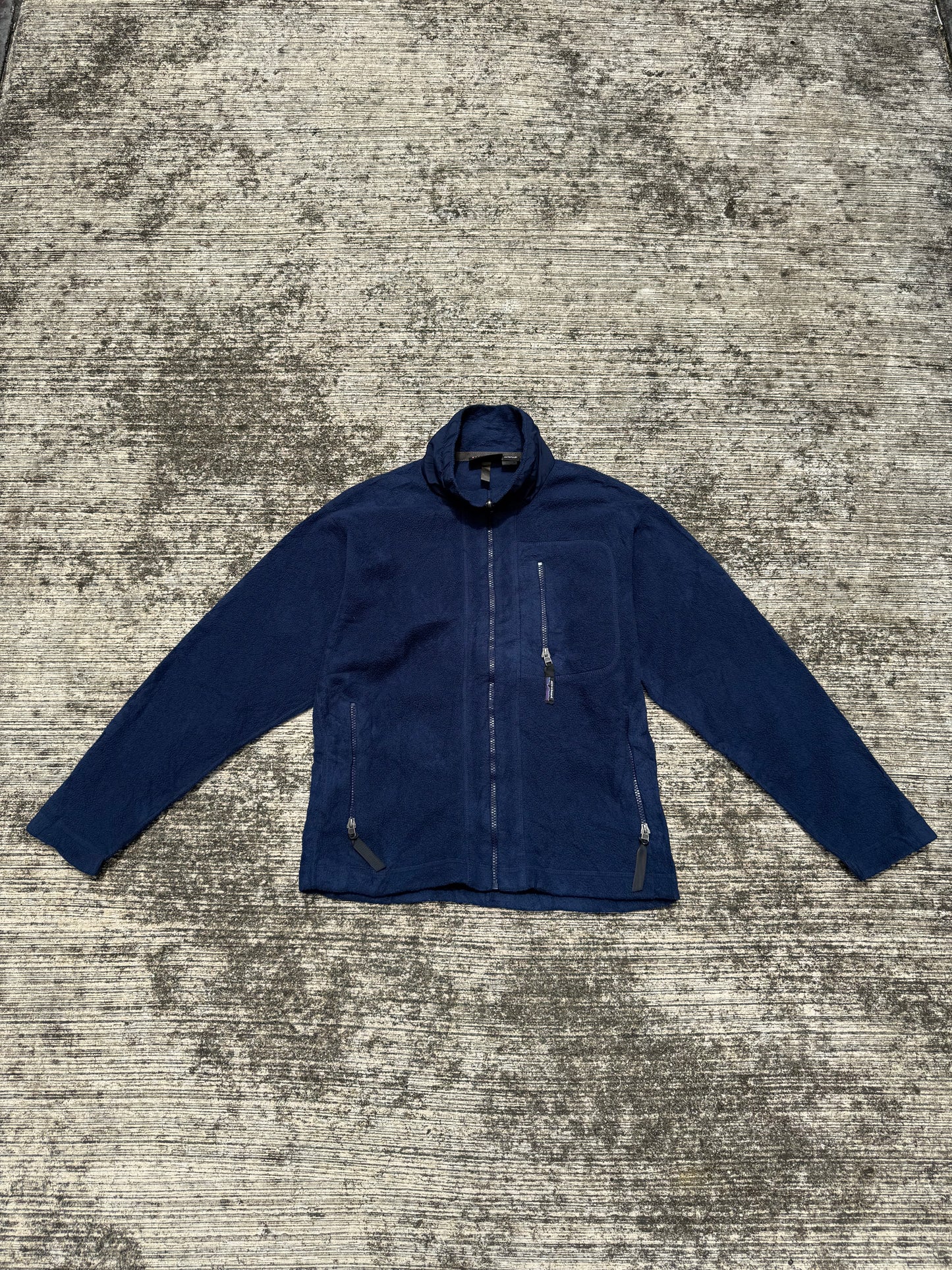 Vintage Patagonia Synchilla Fleece Jacket Navy Blue Made in USA