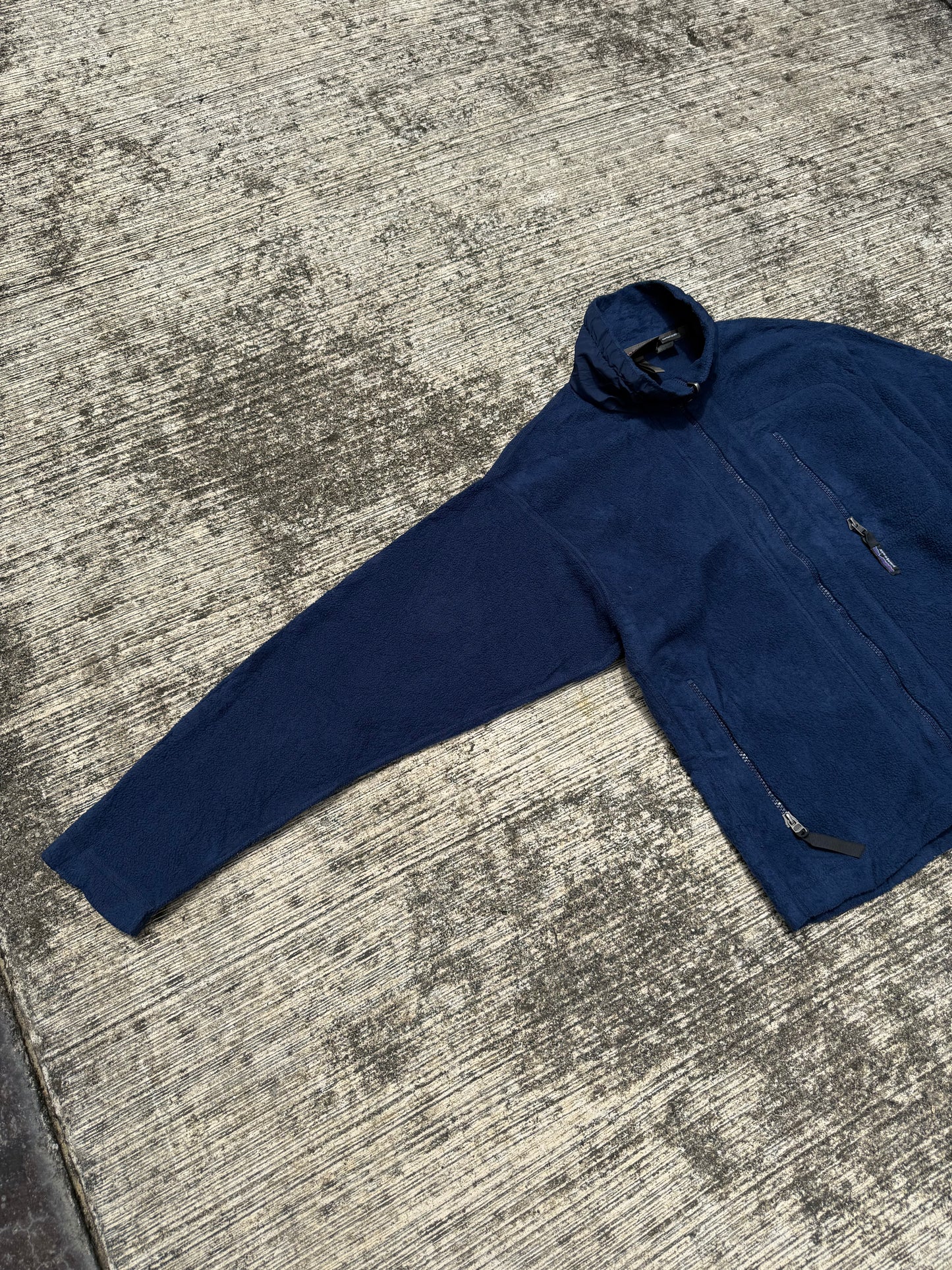 Vintage Patagonia Synchilla Fleece Jacket Navy Blue Made in USA