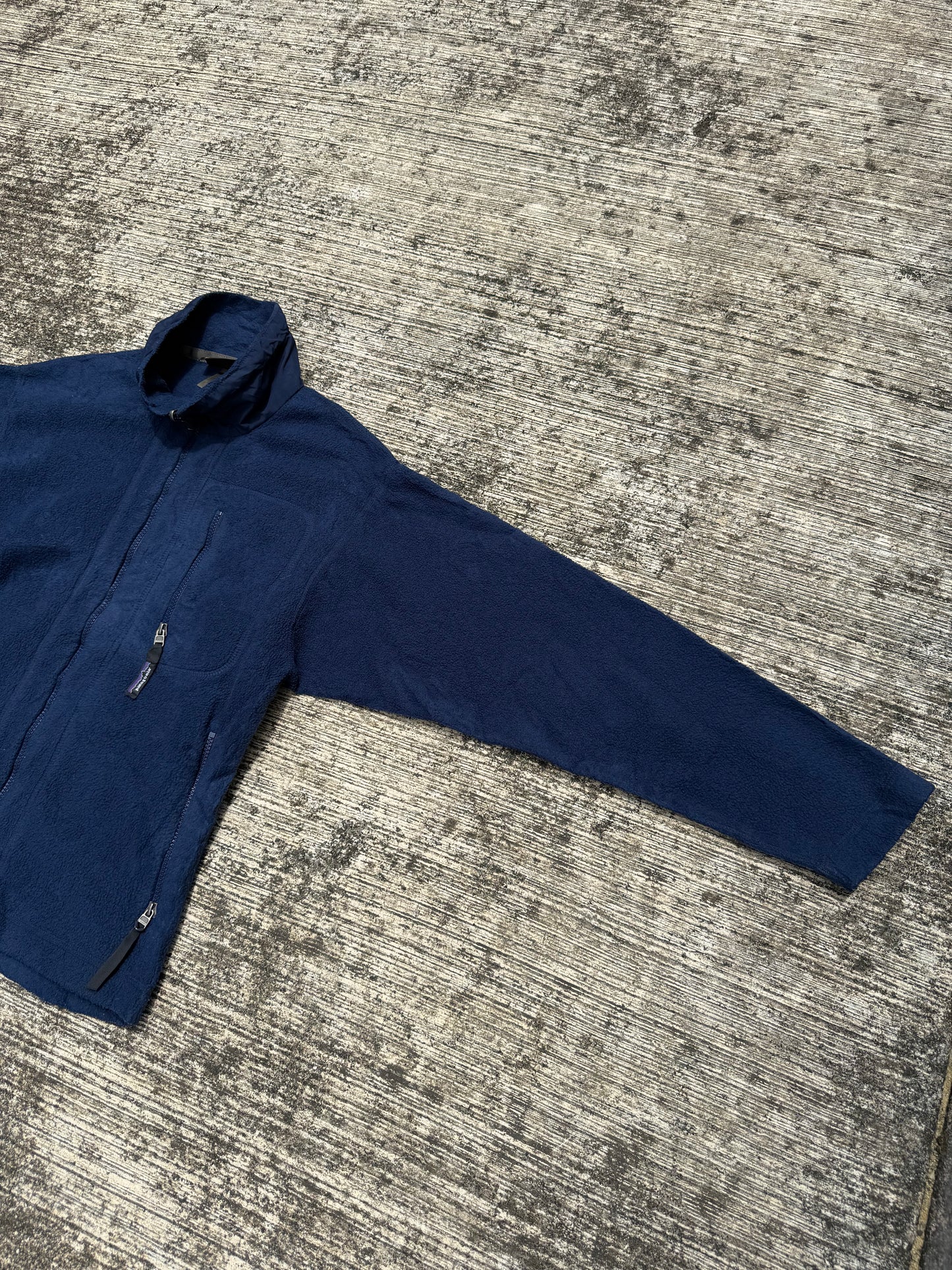 Vintage Patagonia Synchilla Fleece Jacket Navy Blue Made in USA