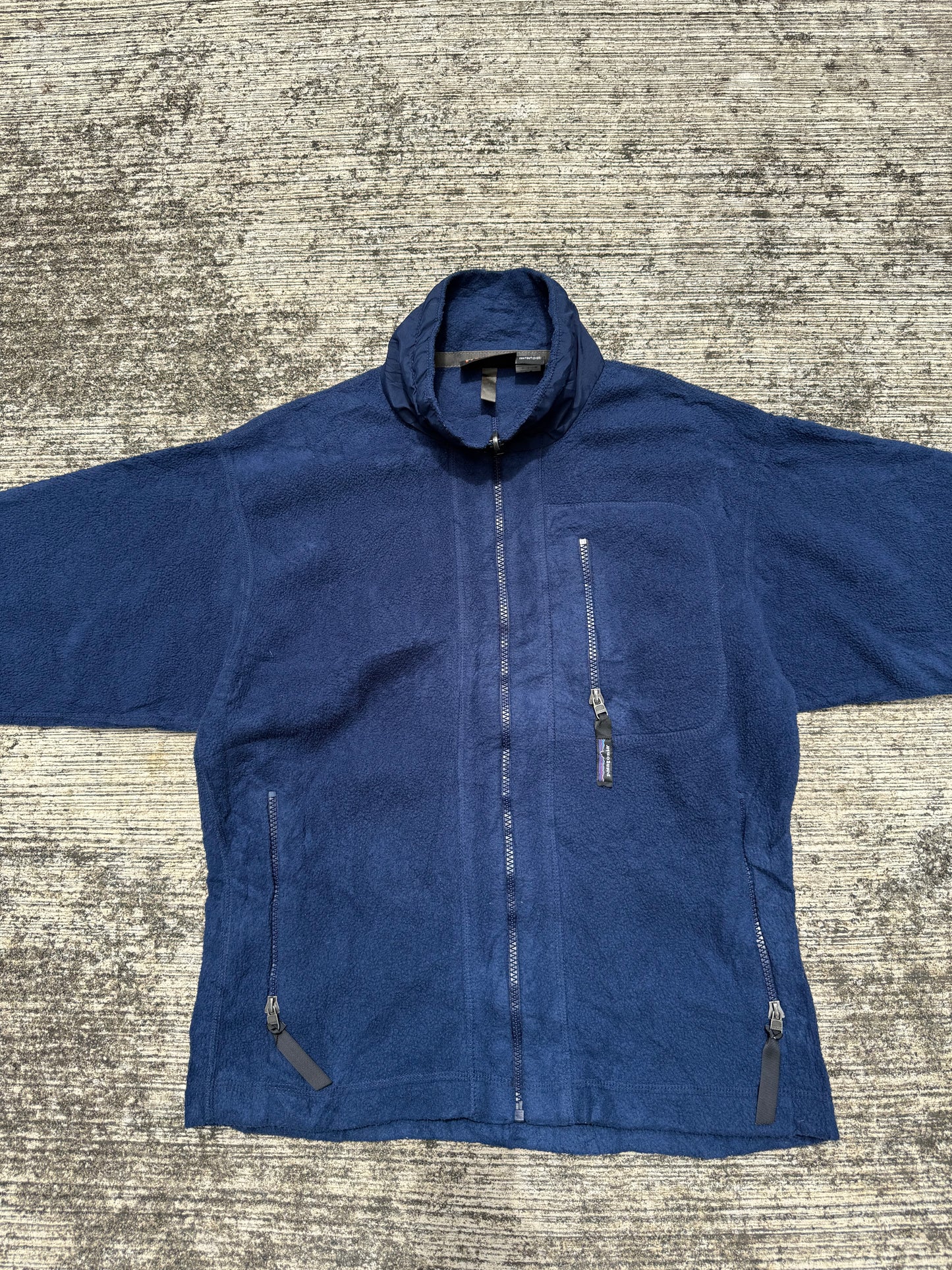Vintage Patagonia Synchilla Fleece Jacket Navy Blue Made in USA