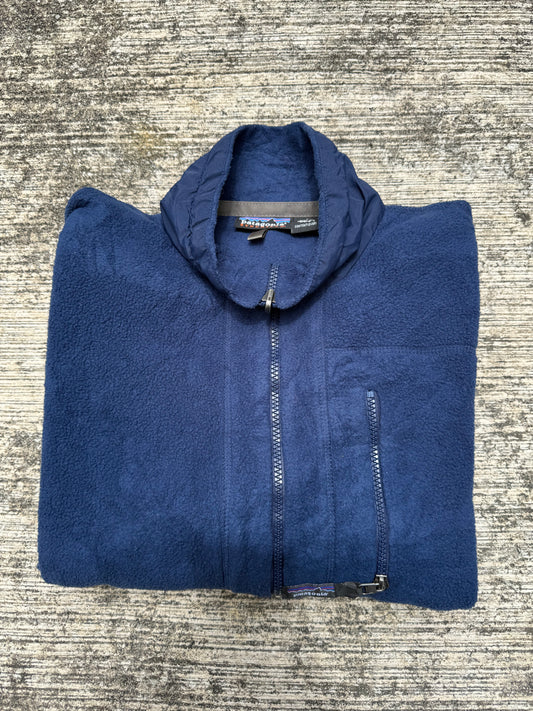 Vintage Patagonia Synchilla Fleece Jacket Navy Blue Made in USA