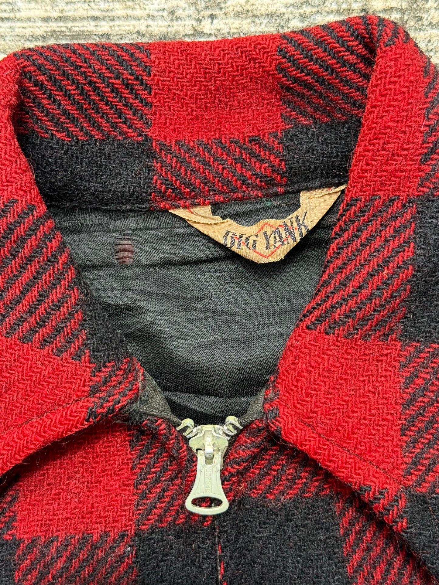 Rare 1940s–50s Big Yank Buffalo Plaid Wool Jacket
