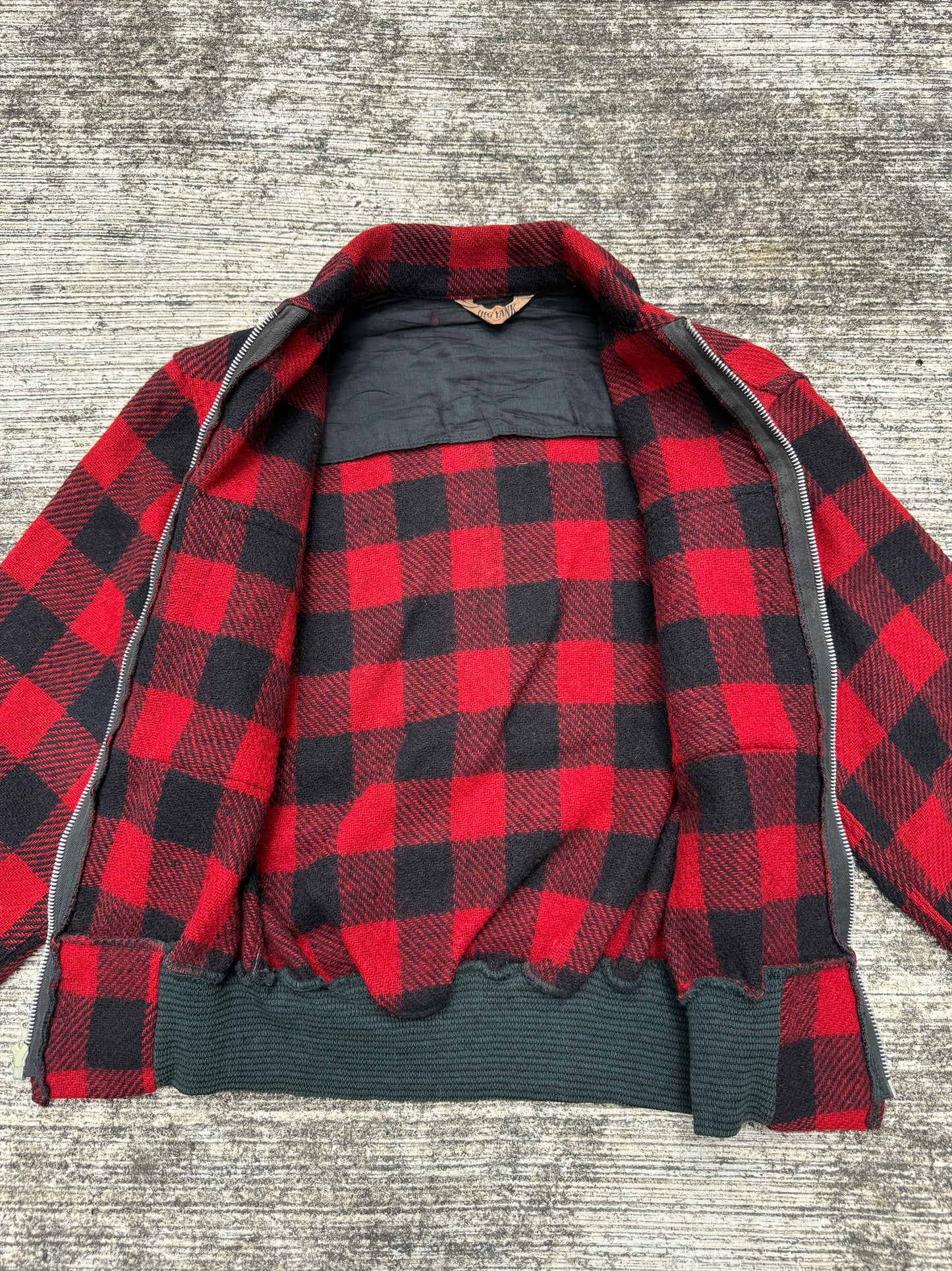 Rare 1940s–50s Big Yank Buffalo Plaid Wool Jacket