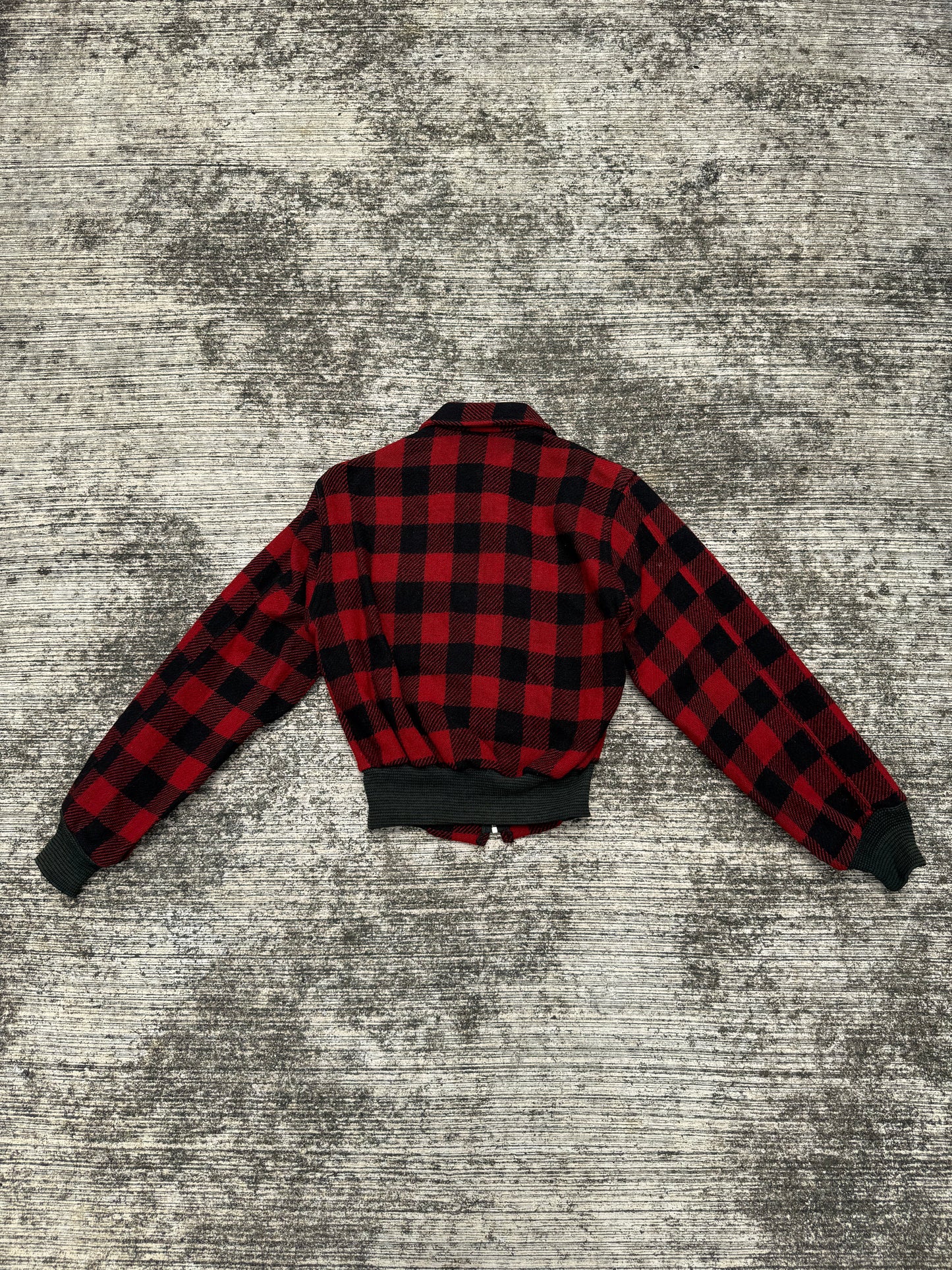 Rare 1940s–50s Big Yank Buffalo Plaid Wool Jacket