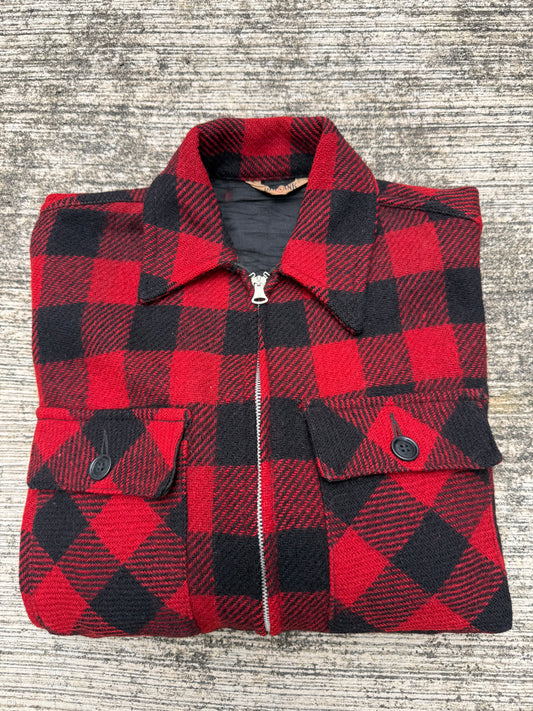 Rare 1940s–50s Big Yank Buffalo Plaid Wool Jacket