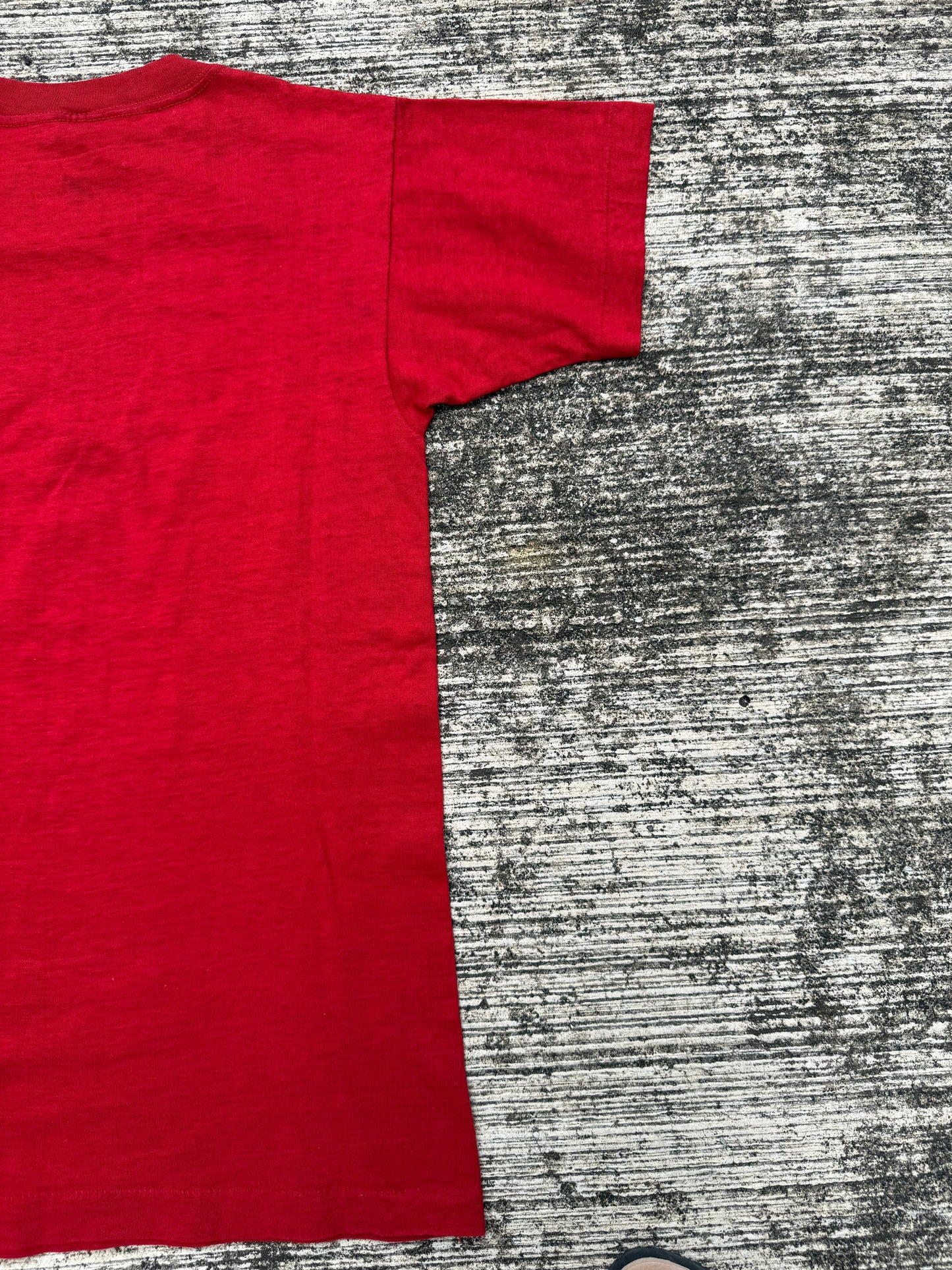 Vintage 1950s–60s Texas Tech Champion Running Man T-Shirt – Red Collegiate Tee