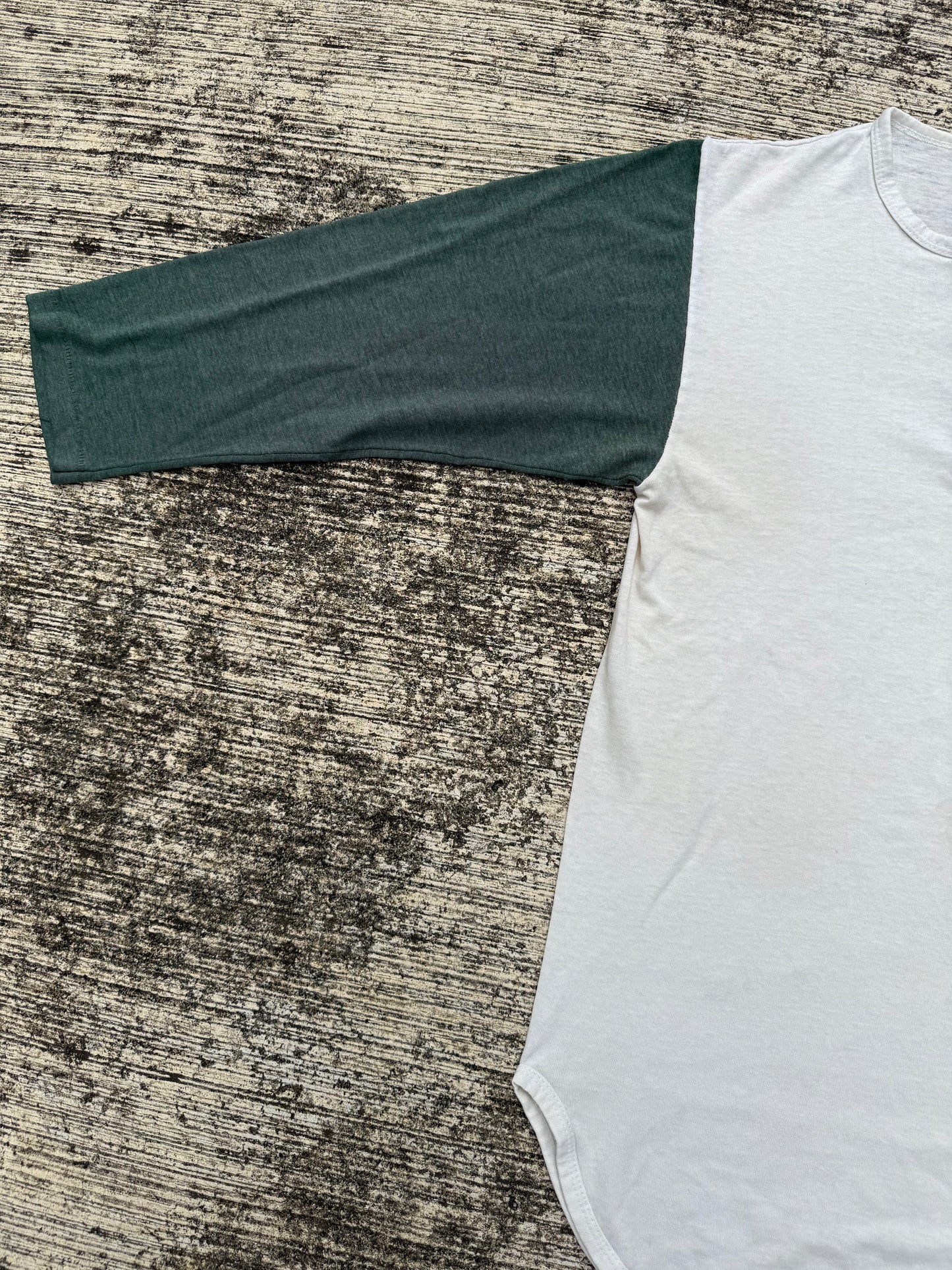 Vintage 1970s-80s Champion Henley Baseball Tee Raglan 3/4 Sleeve
