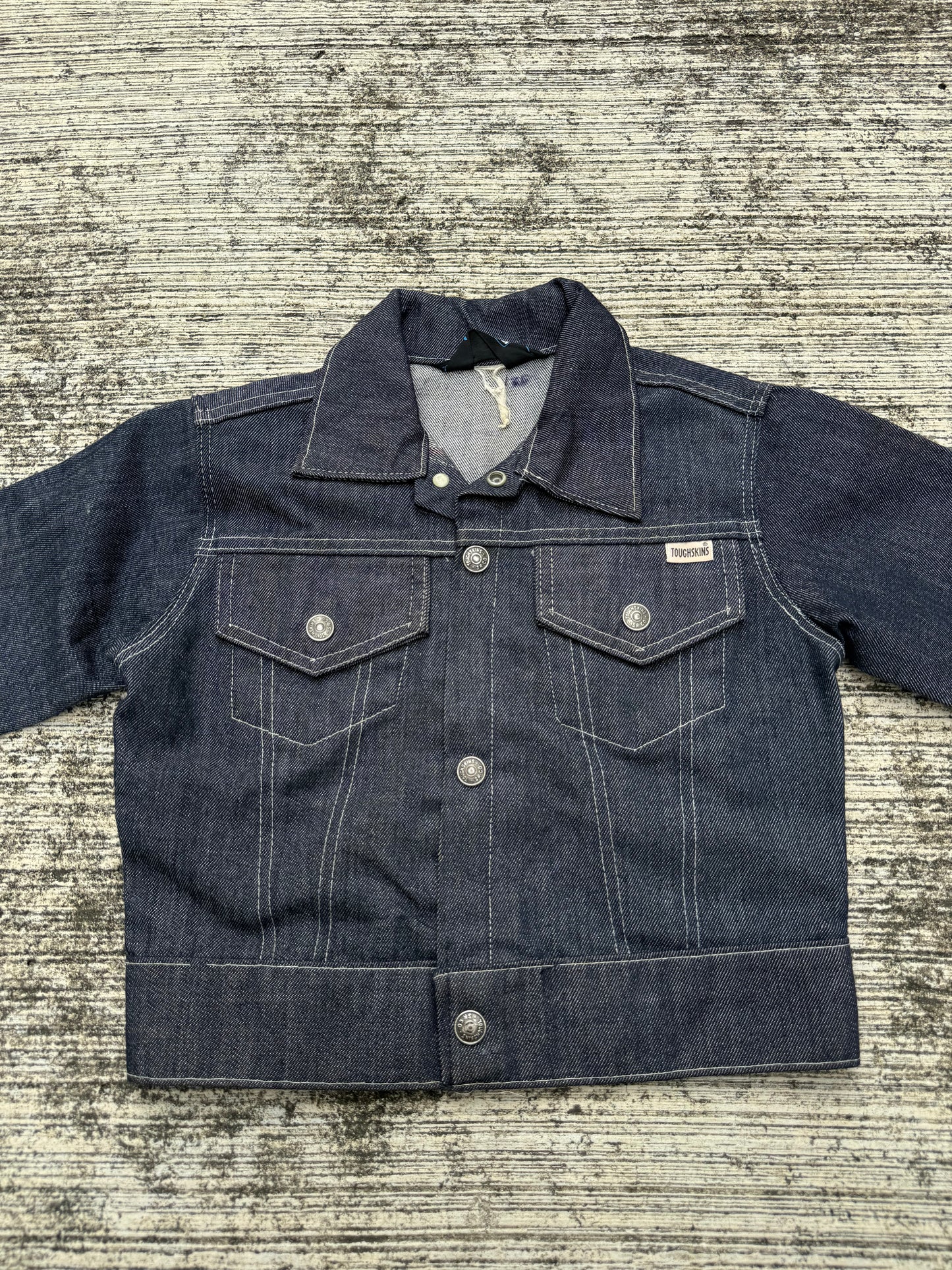 Vintage Sears Toughskins Boys Selvedge Denim Jacket Made in USA
