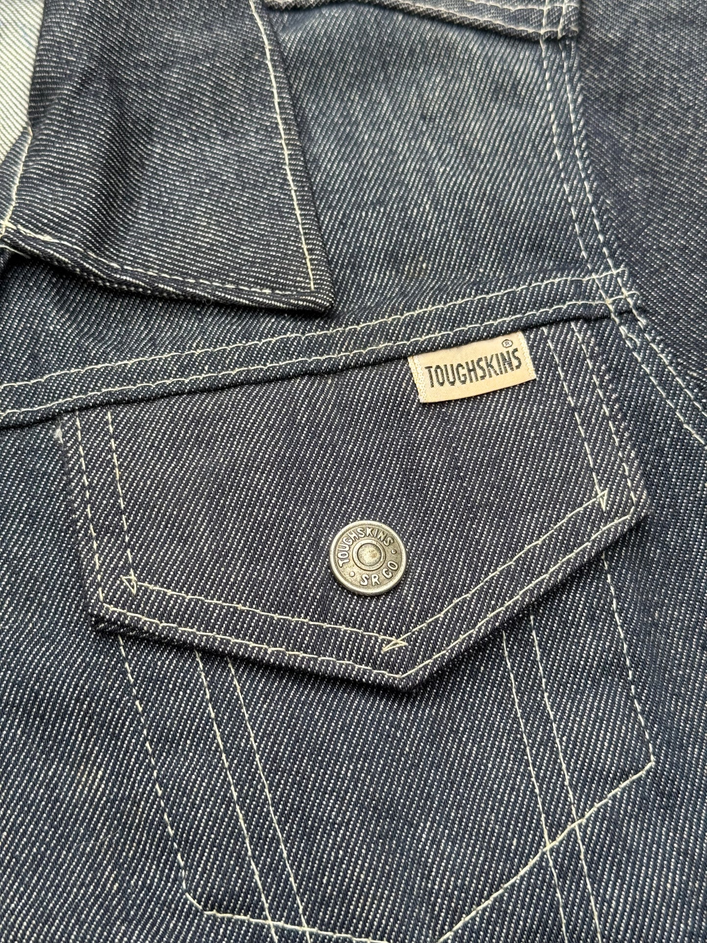 Vintage Sears Toughskins Boys Selvedge Denim Jacket Made in USA