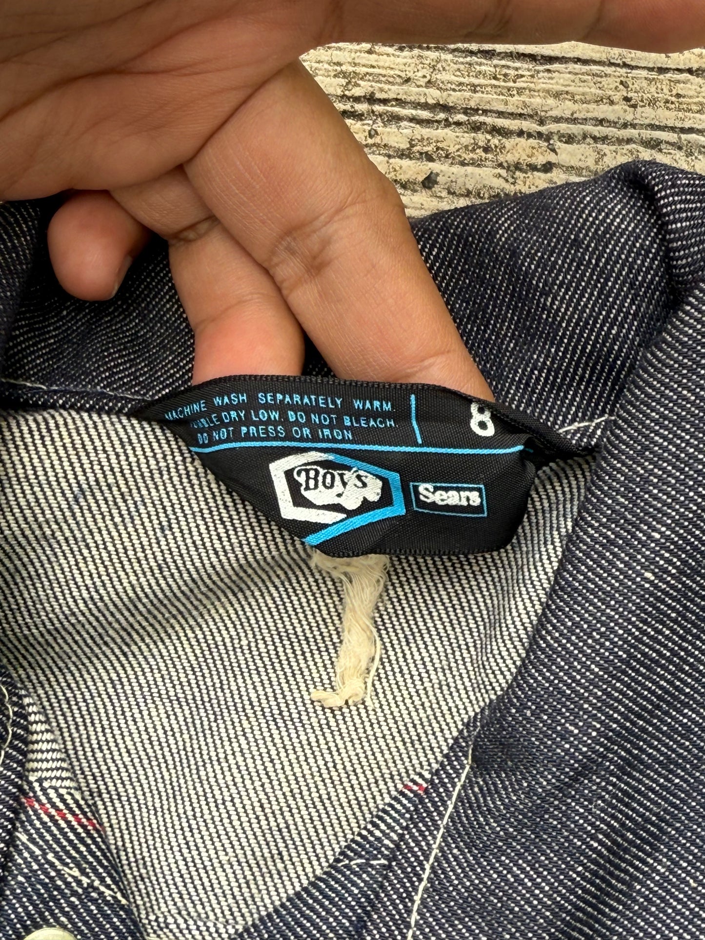Vintage Sears Toughskins Boys Selvedge Denim Jacket Made in USA