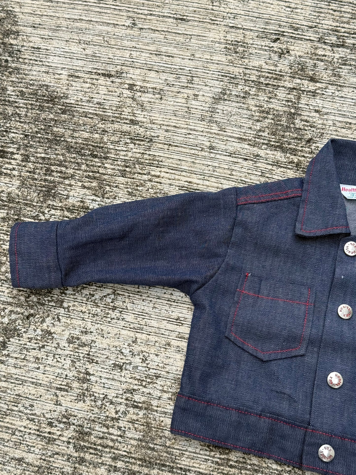 Vintage Health-tex Kids Selvedge Denim Jacket Made in USA