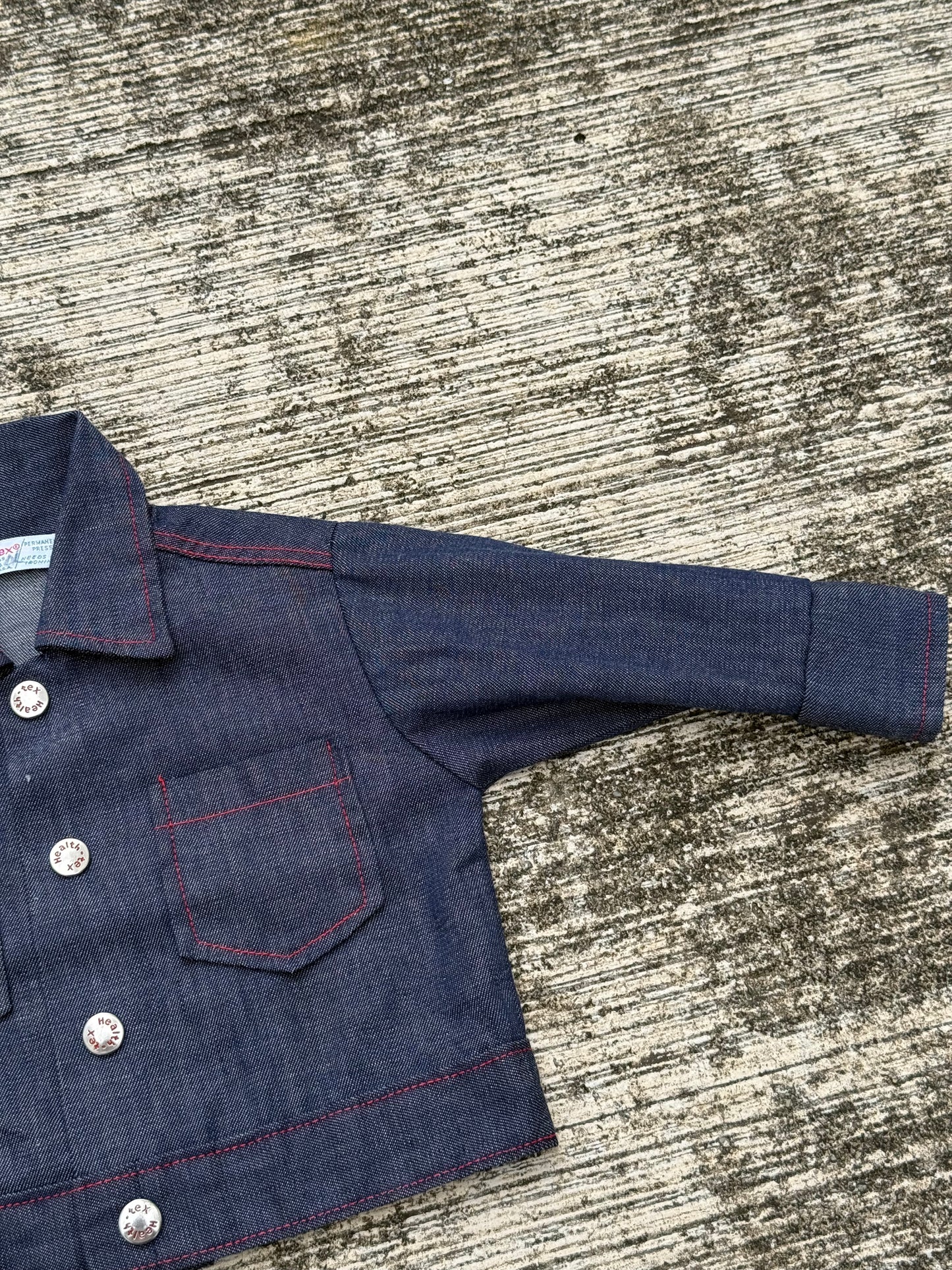 Vintage Health-tex Kids Selvedge Denim Jacket Made in USA