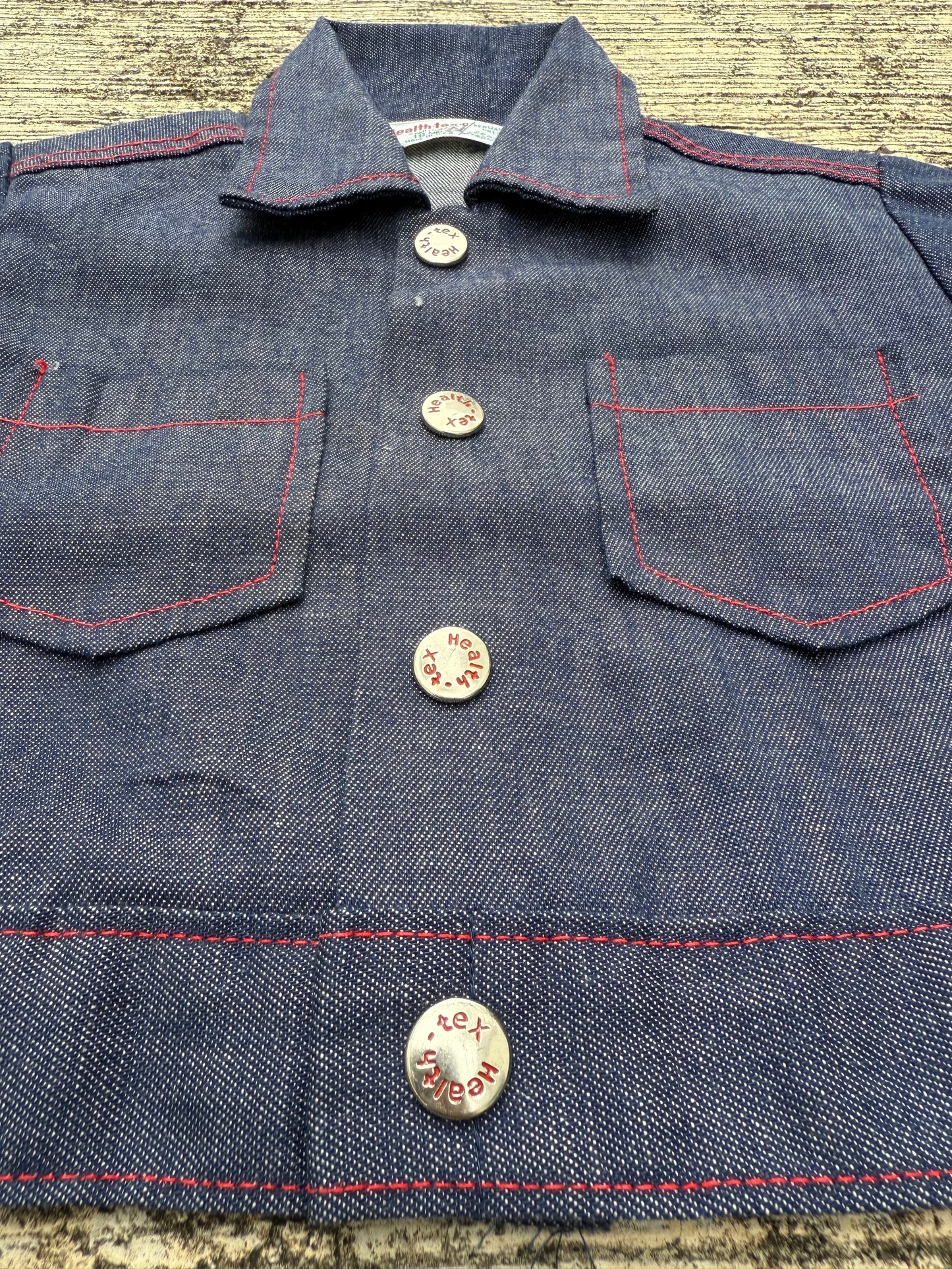 Vintage Health-tex Kids Selvedge Denim Jacket Made in USA