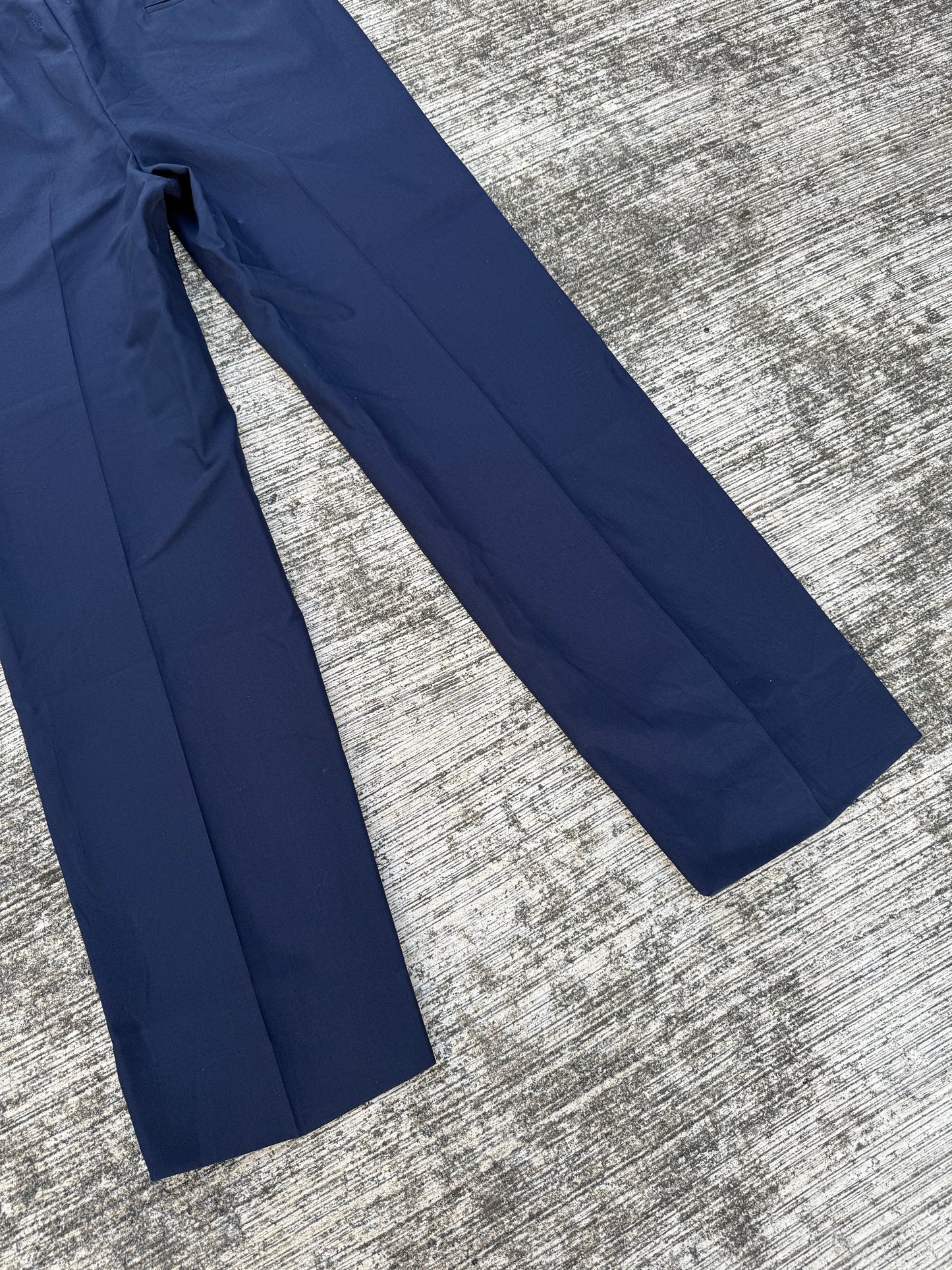 Vintage 1960s Gabardine Navy Trousers Warren K. Cook Custom Tailoring
