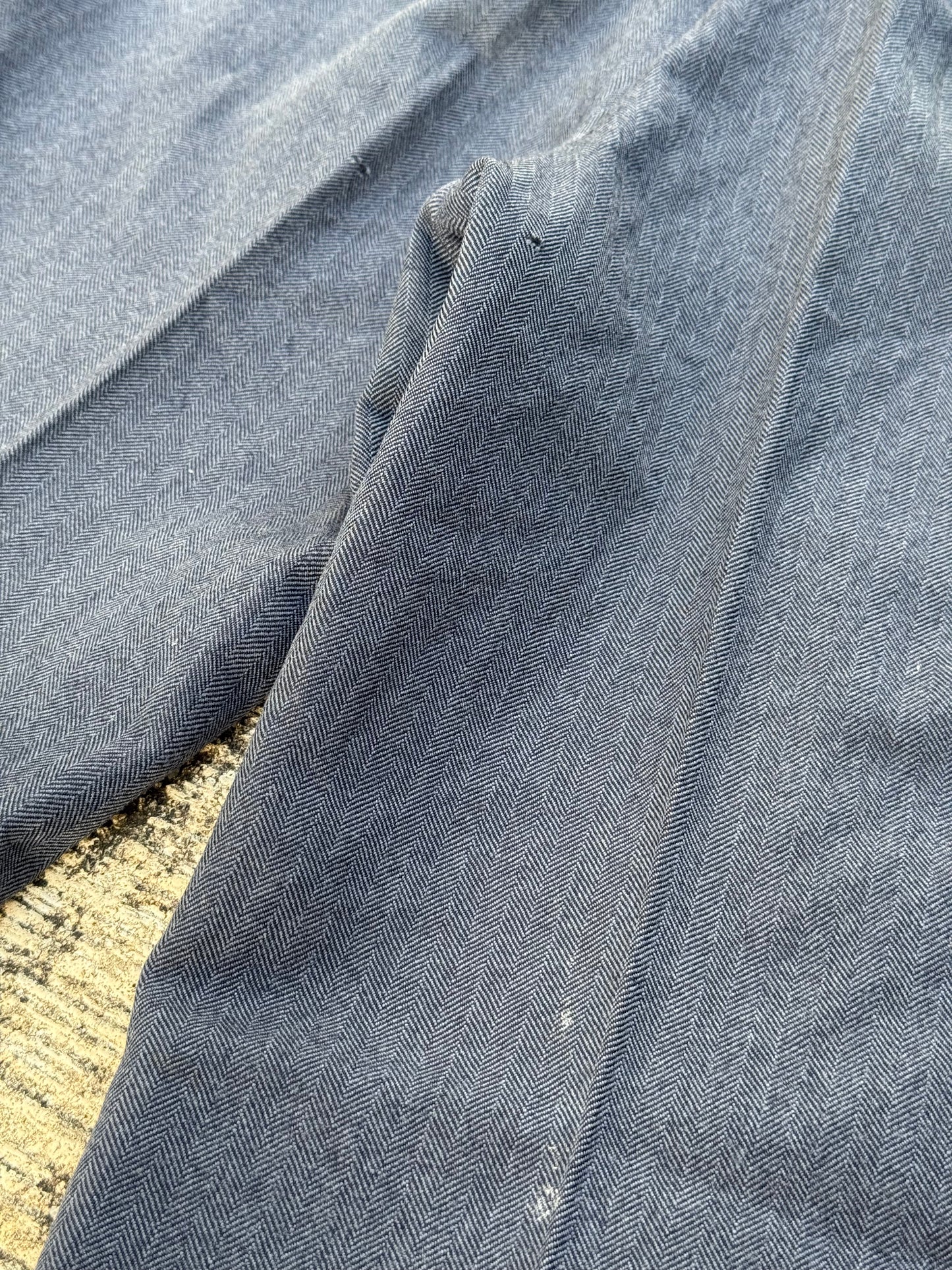 Rare Vintage 1950s–60s Tailored Herringbone Dress Trousers