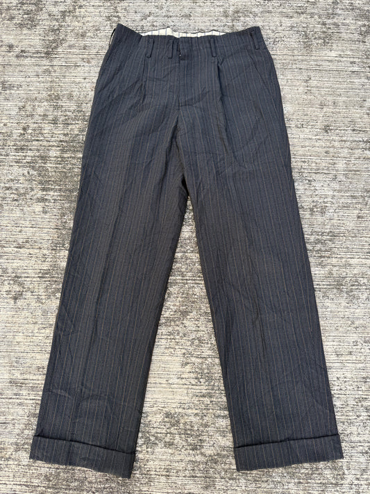 Rare 1950s–60s Vintage Pinstripe Wool Trousers