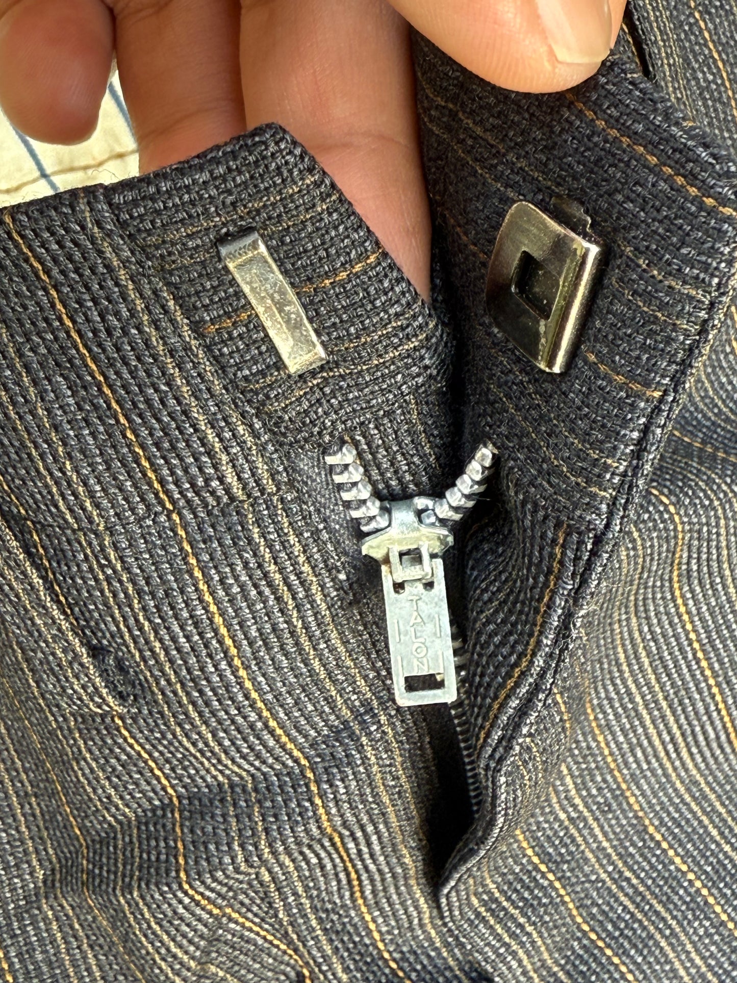 Rare 1950s–60s Vintage Pinstripe Wool Trousers