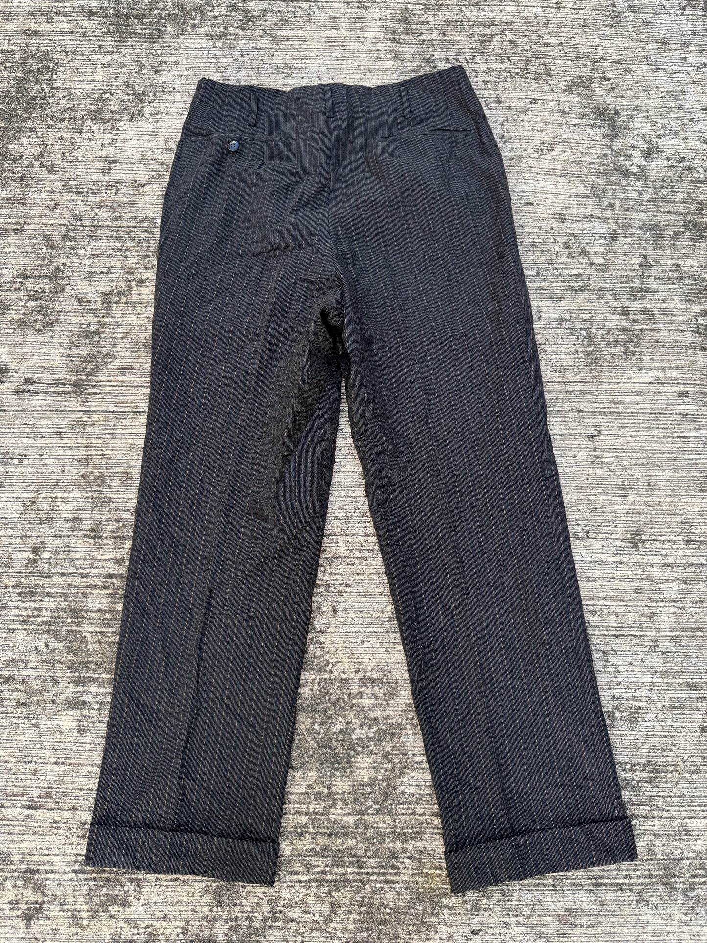 Rare 1950s–60s Vintage Pinstripe Wool Trousers
