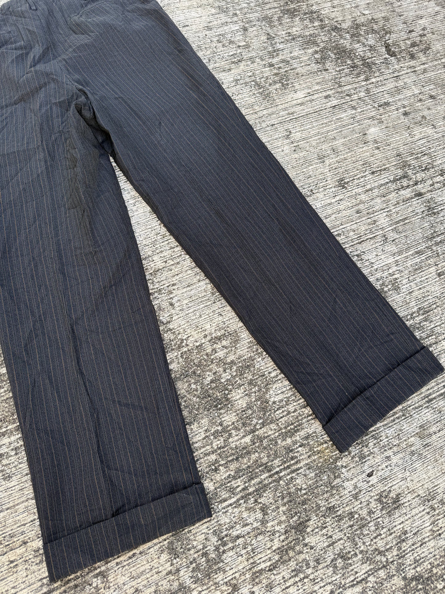 Rare 1950s–60s Vintage Pinstripe Wool Trousers