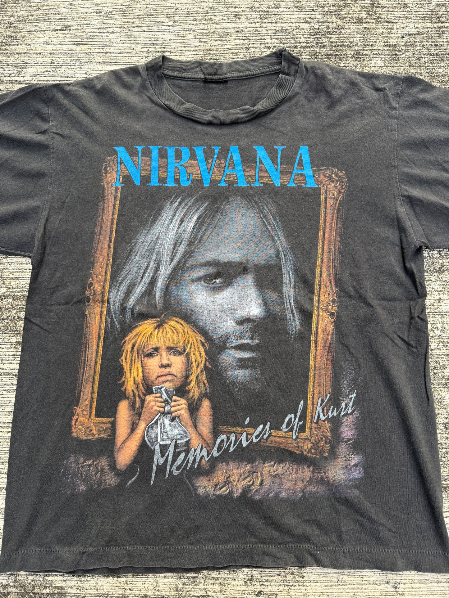 Vintage 90s Kurt Cobain Memorial Tshirt Nirvana