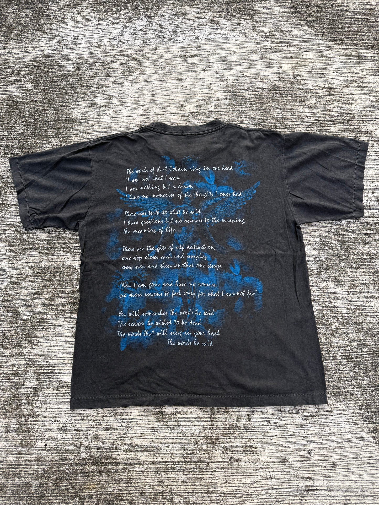 Vintage 90s Kurt Cobain Memorial Tshirt Nirvana