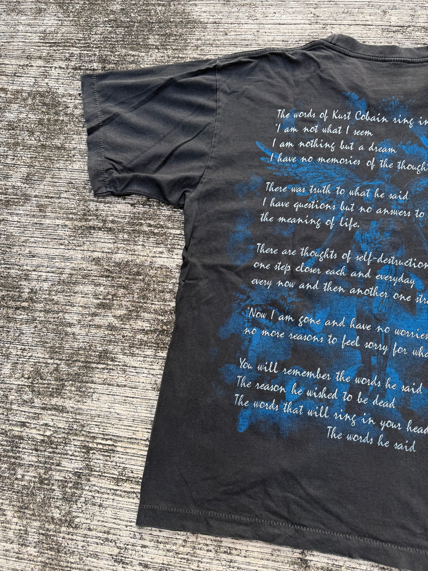 Vintage 90s Kurt Cobain Memorial Tshirt Nirvana