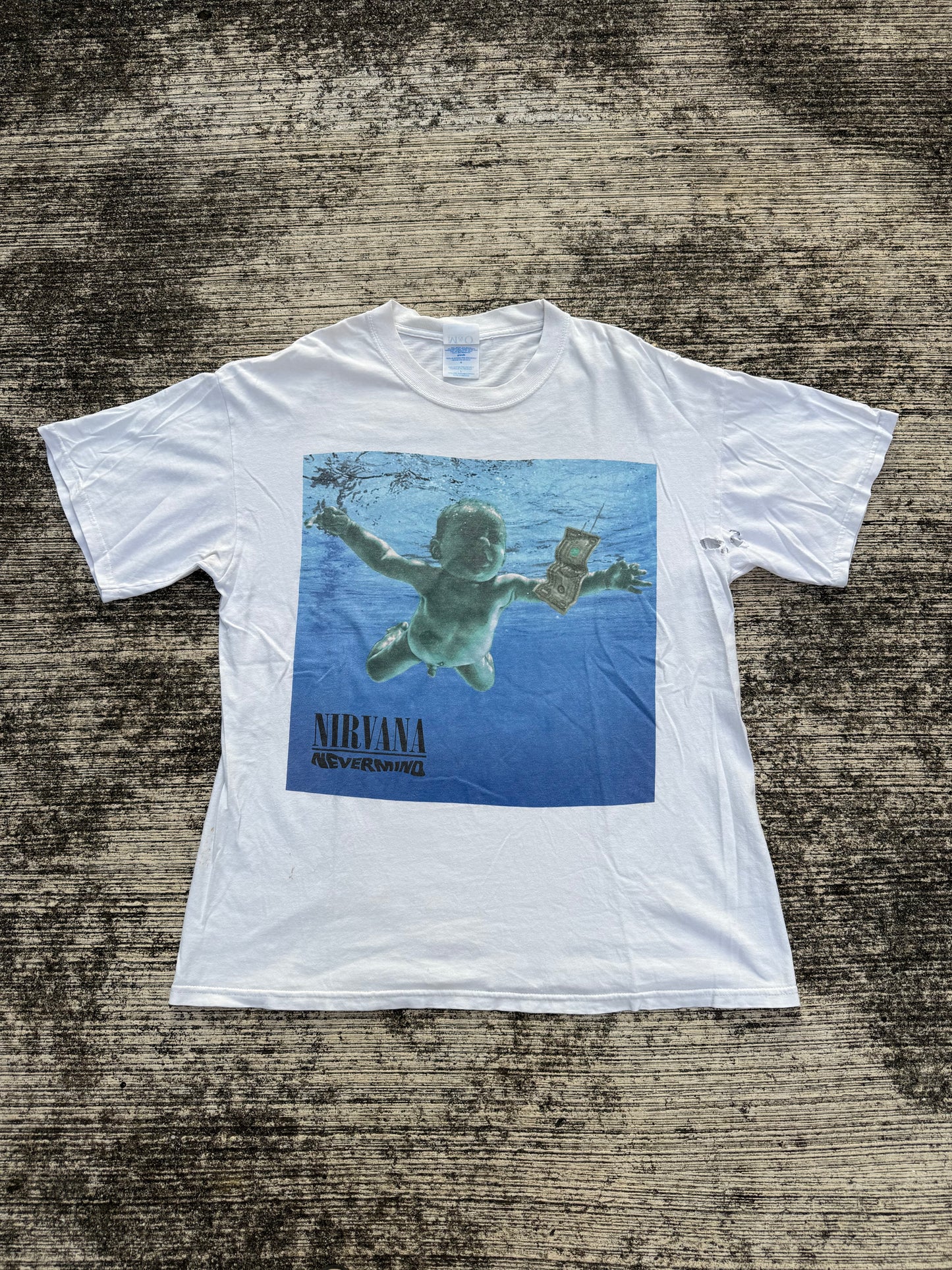 Vintage Y2K Nirvana Nevermind Album Cover T-Shirt 2002