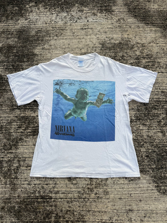 Vintage Y2K Nirvana Nevermind Album Cover T-Shirt 2002