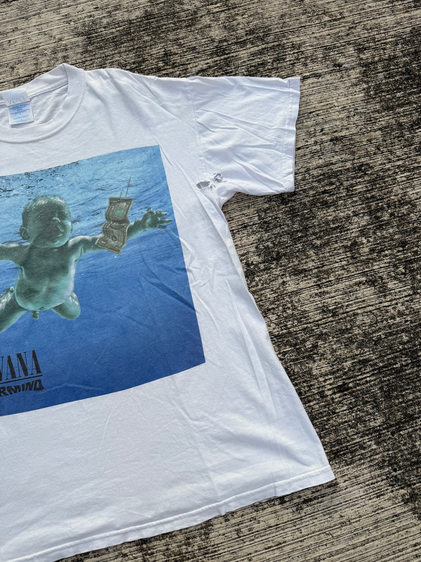Vintage Y2K Nirvana Nevermind Album Cover T-Shirt 2002
