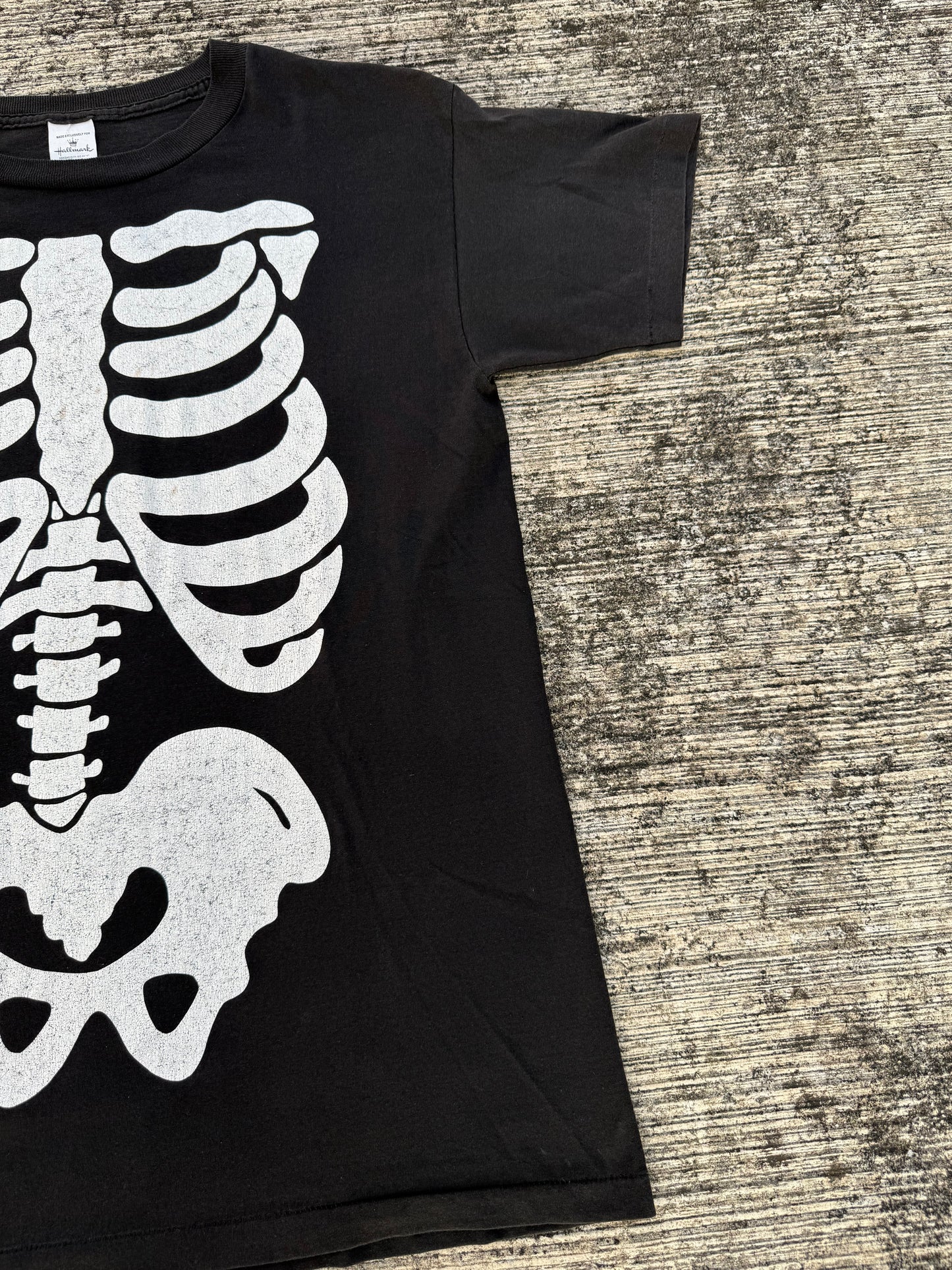 Vintage Hallmark Skeleton Bones Graphic T-Shirt