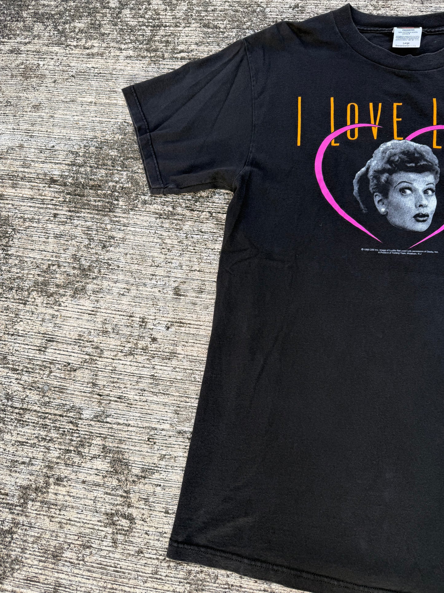Vintage 90s I Love Lucy CBS Licensed T-Shirt – Classic Sitcom Collectible