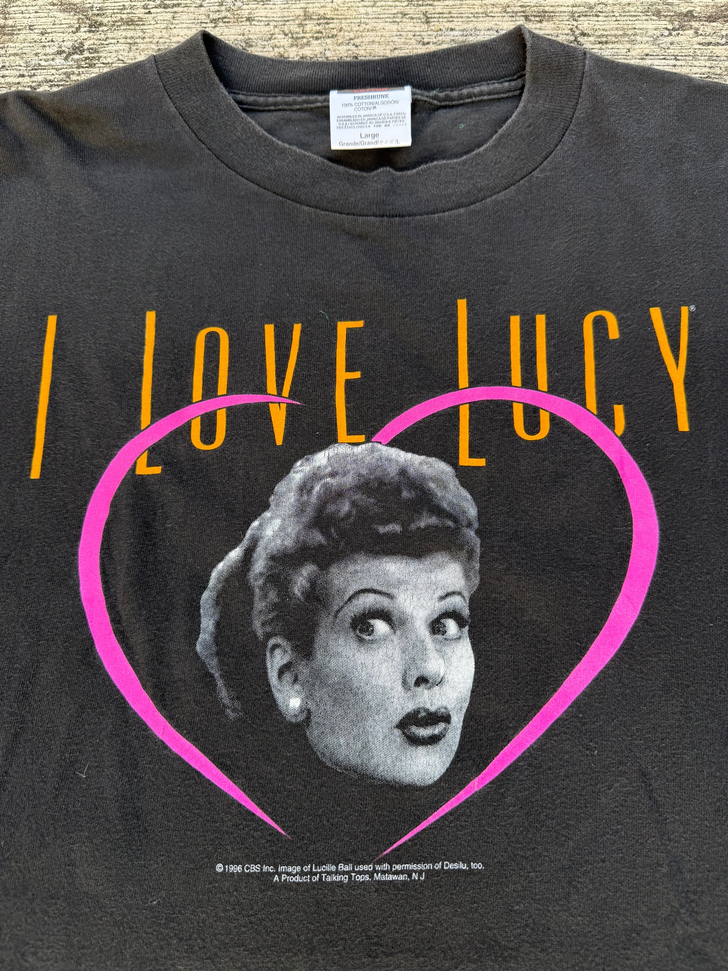 Vintage 90s I Love Lucy CBS Licensed T-Shirt – Classic Sitcom Collectible