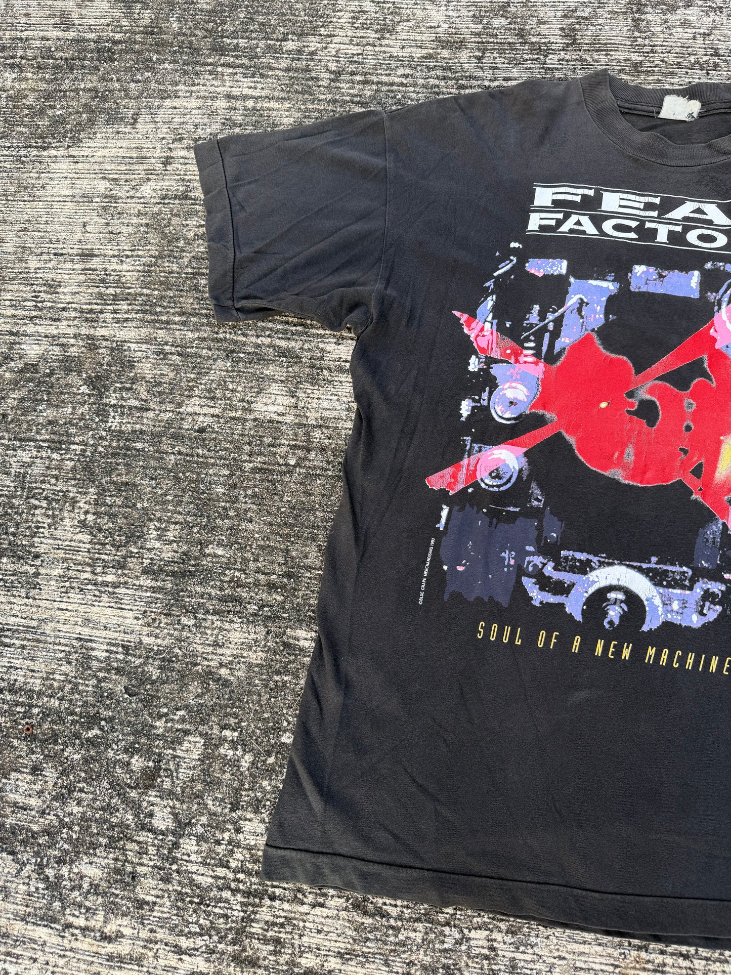 Vintage Fear Factory Soul of a New Machine 1992 Band T-Shirt — Blue Grape Merch