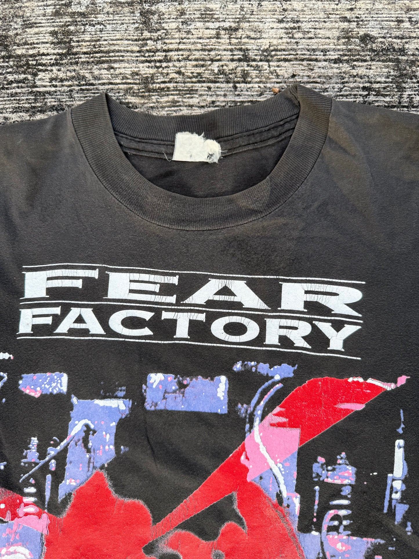 Vintage Fear Factory Soul of a New Machine 1992 Band T-Shirt — Blue Grape Merch