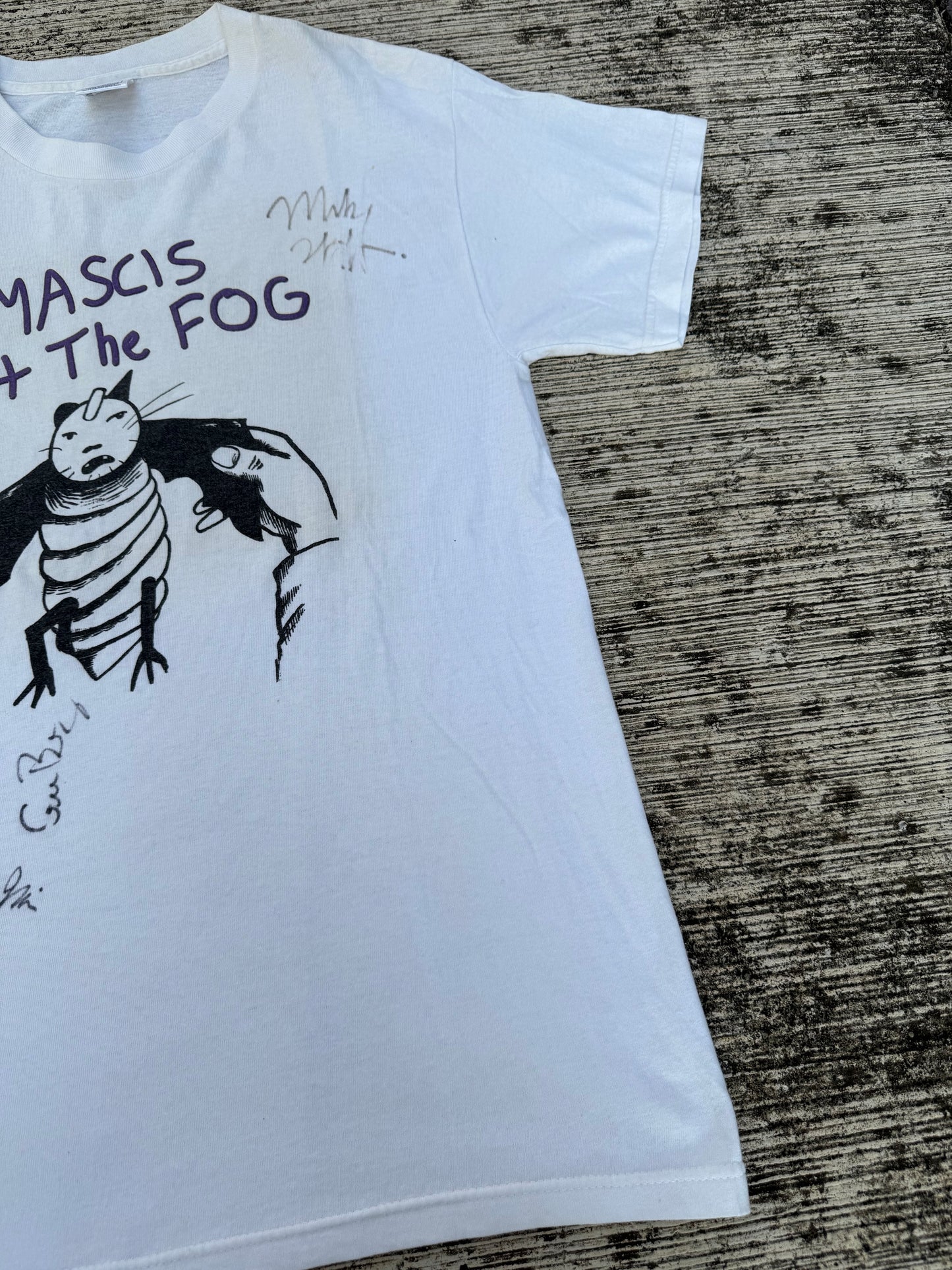 Vintage 2000s J Mascis + The Fog Band Tee Signed