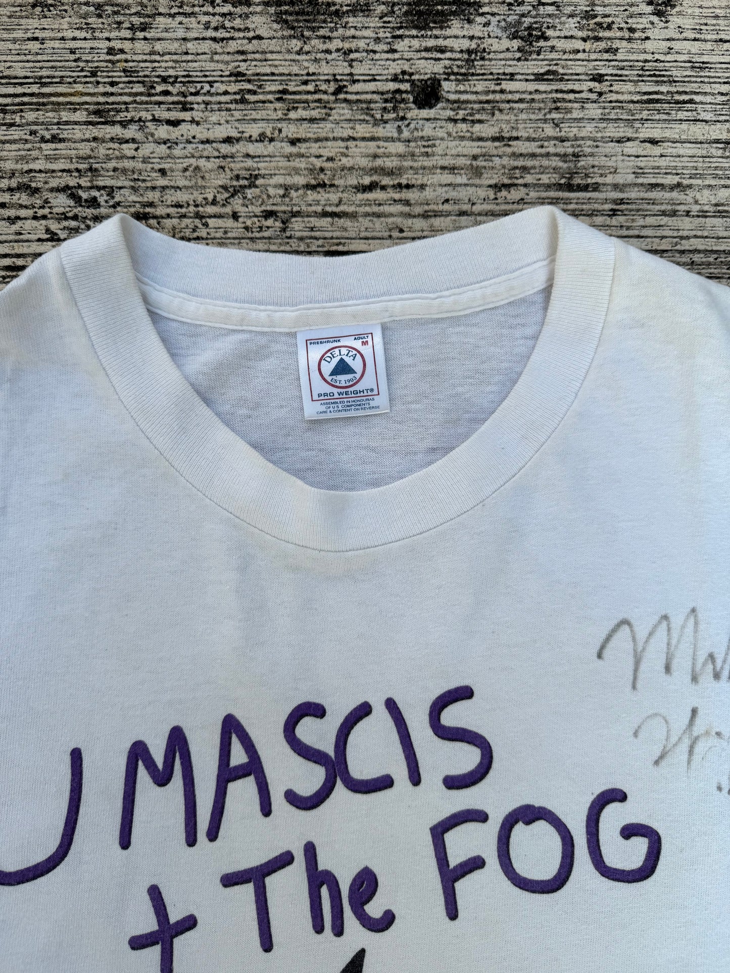 Vintage 2000s J Mascis + The Fog Band Tee Signed