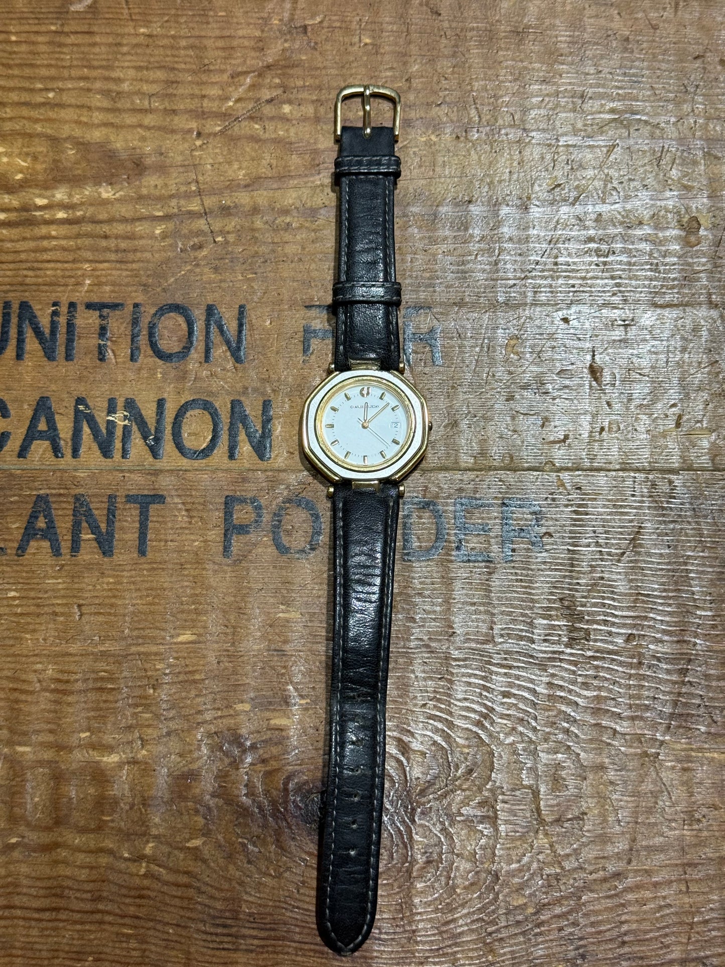 Vintage Charles Jourdan Watch Junk Not Working For Parts