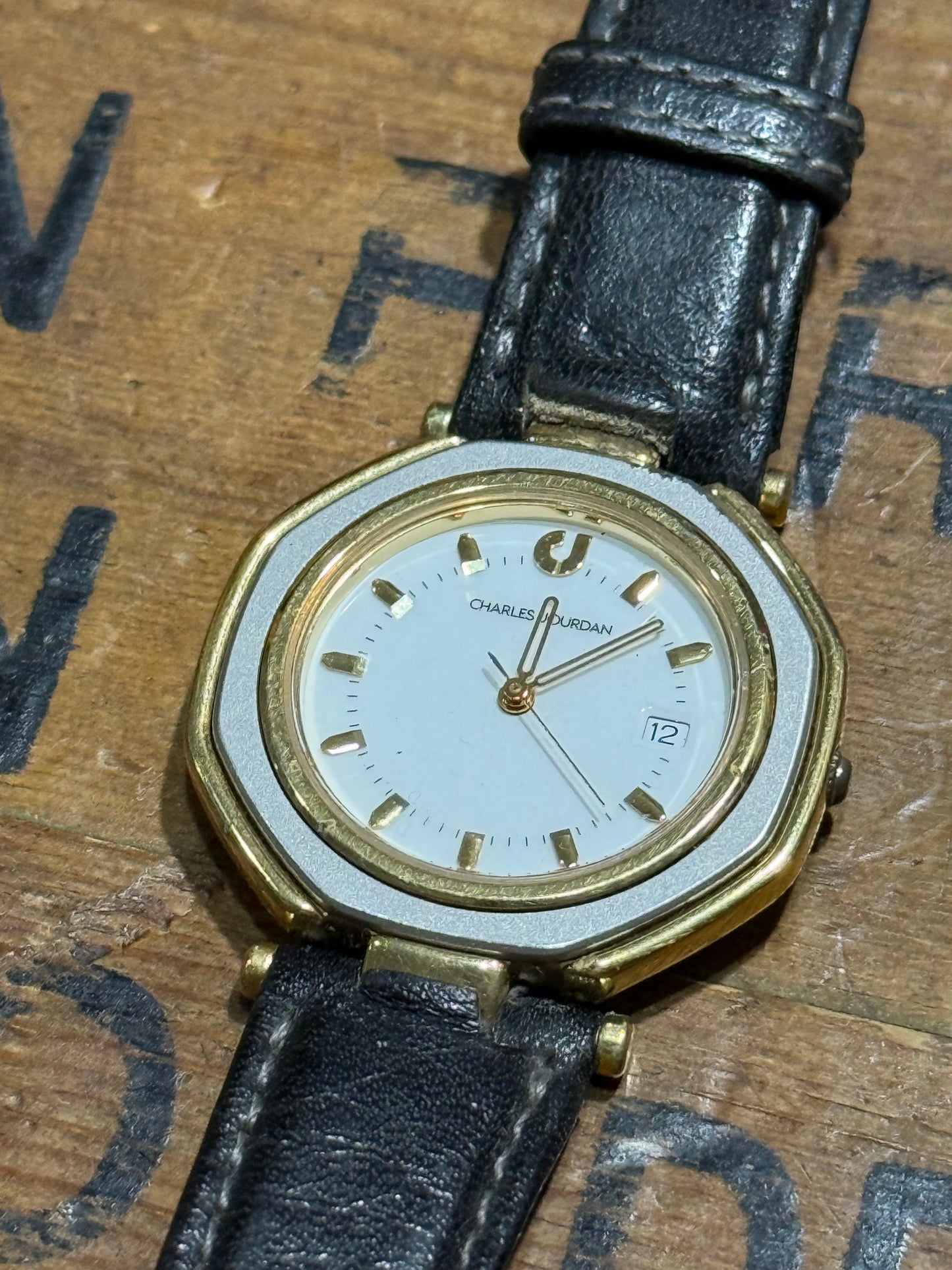 Vintage Charles Jourdan Watch Junk Not Working For Parts