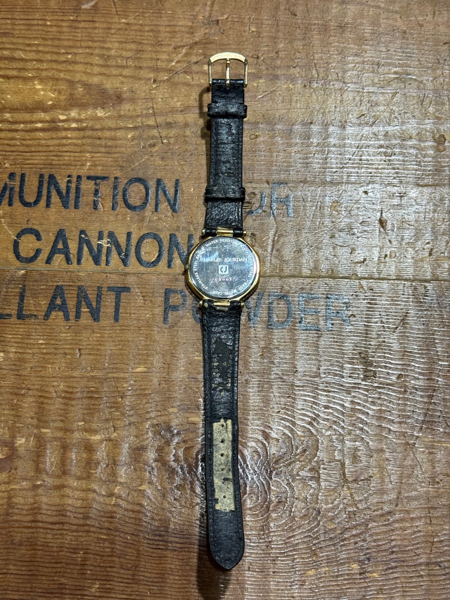 Vintage Charles Jourdan Watch Junk Not Working For Parts