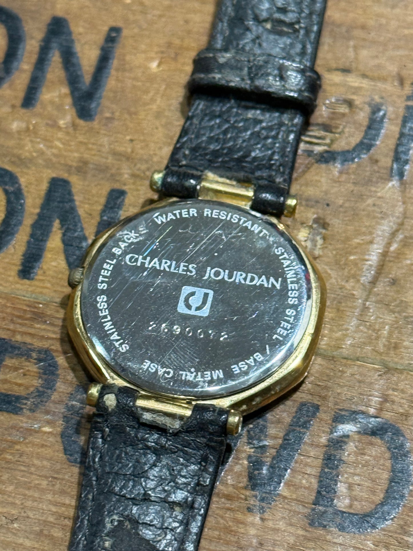 Vintage Charles Jourdan Watch Junk Not Working For Parts