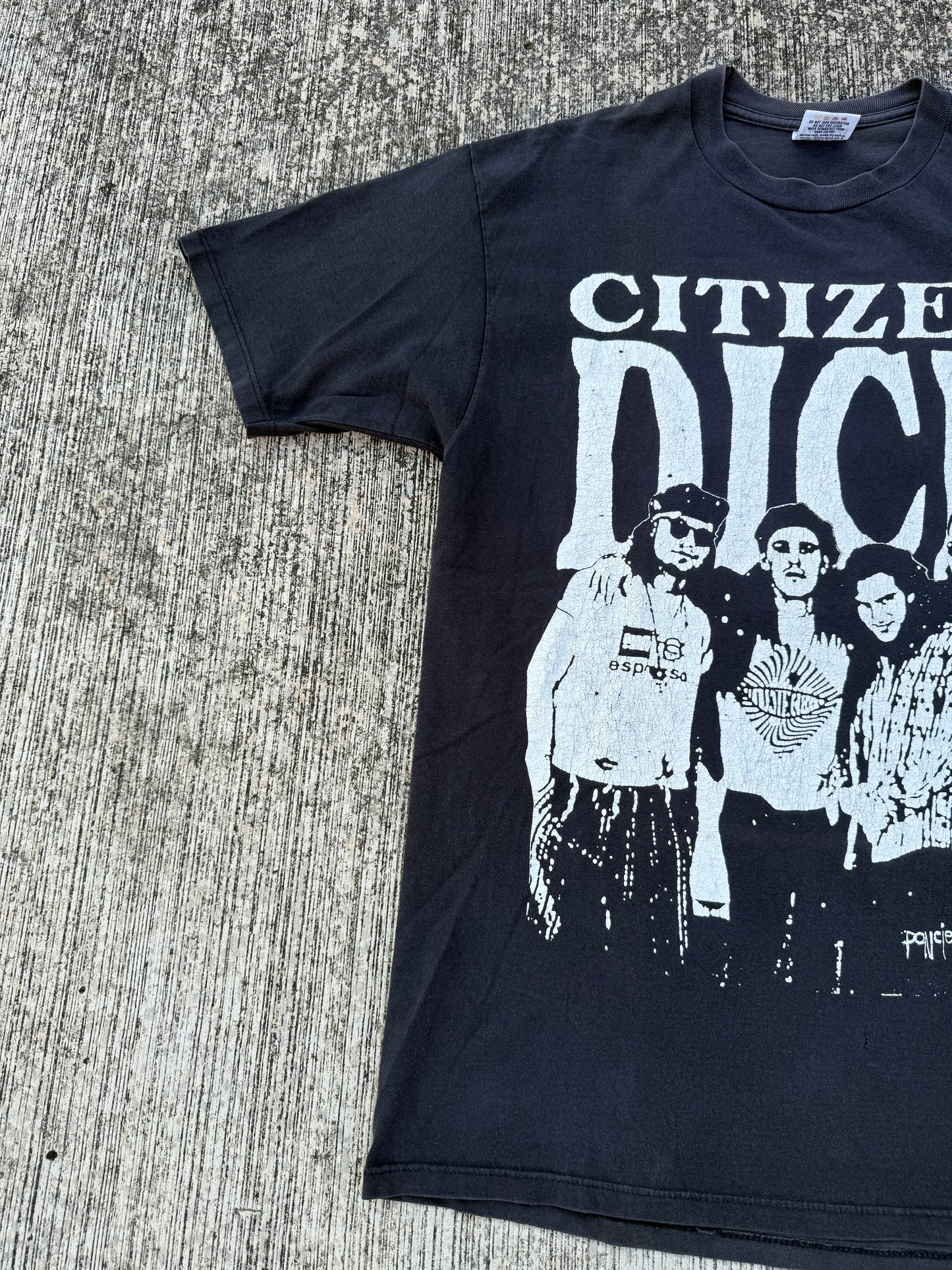 Vintage 1991 Citizen Dick Band T-Shirt Singles Movie Warner Bros Grunge Rock
