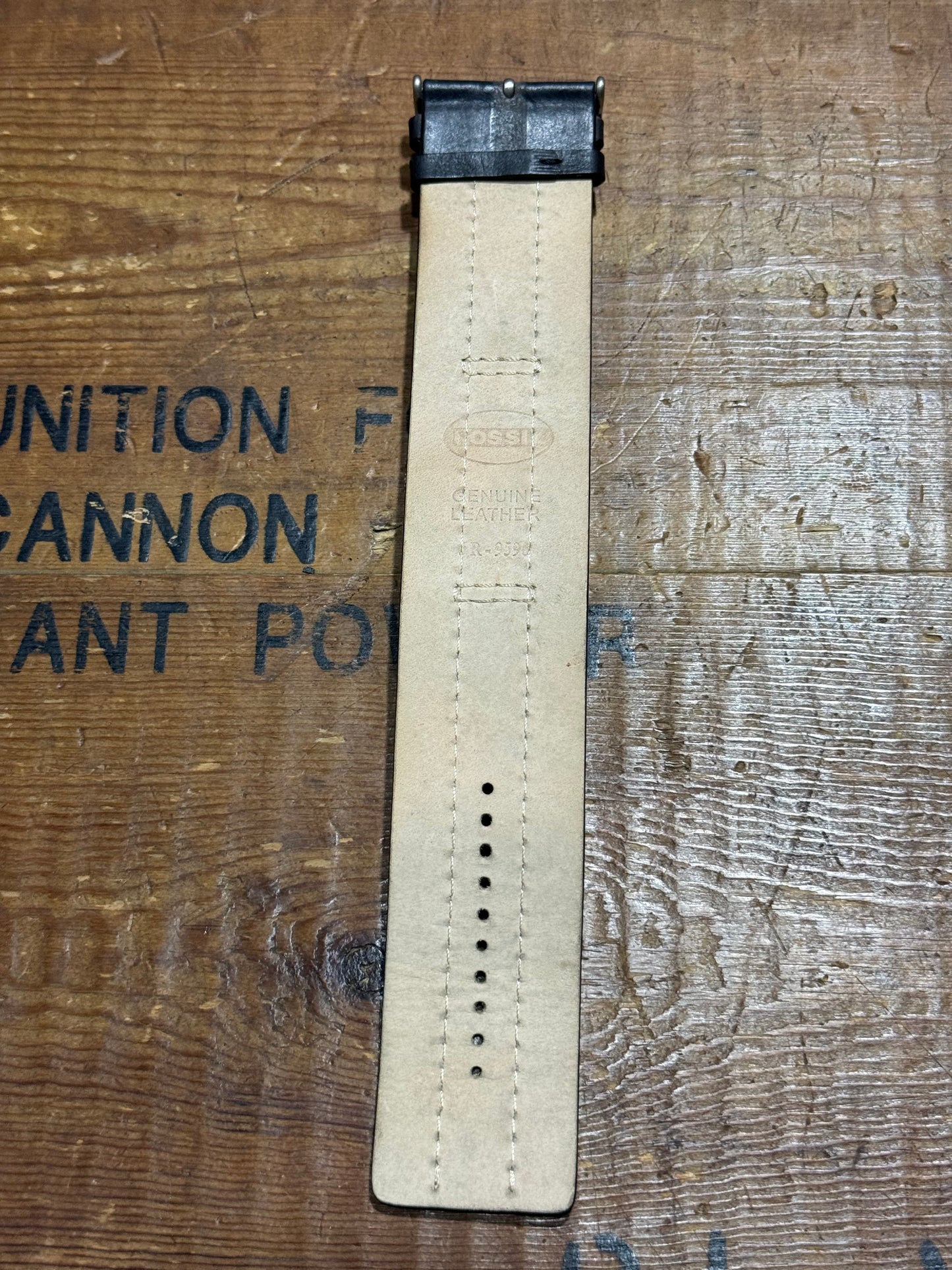 Fossil Leather Band Watch Junk Not Woking For Parts