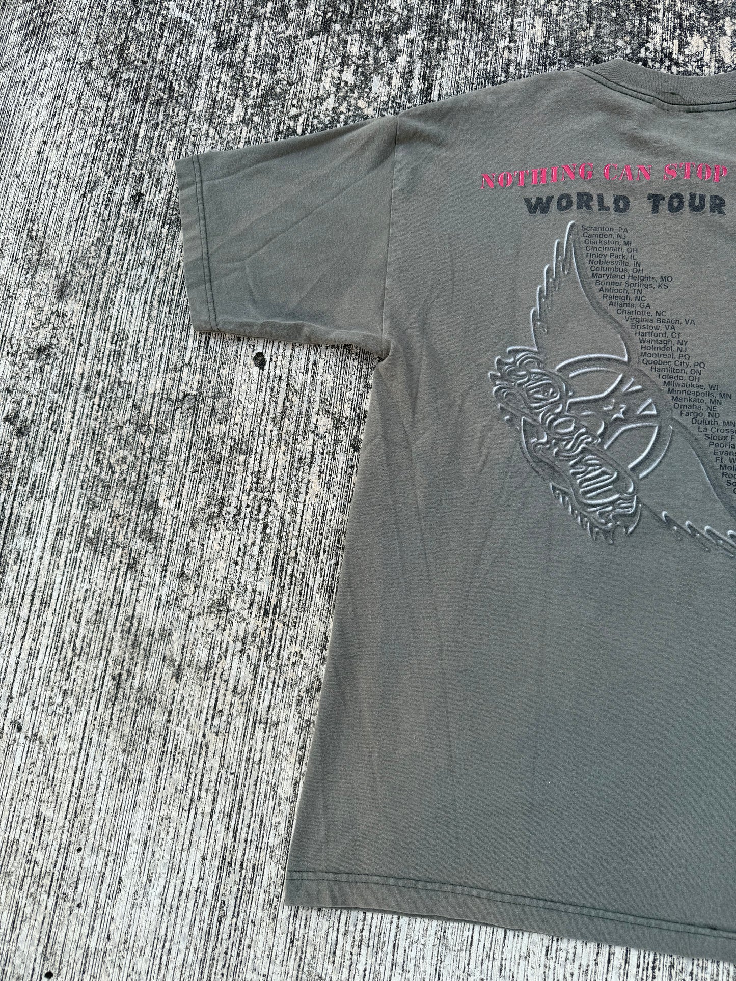 Vintage Aerosmith “Aero Force One” World Tour 1998 Band T-Shirt Rock Tee
