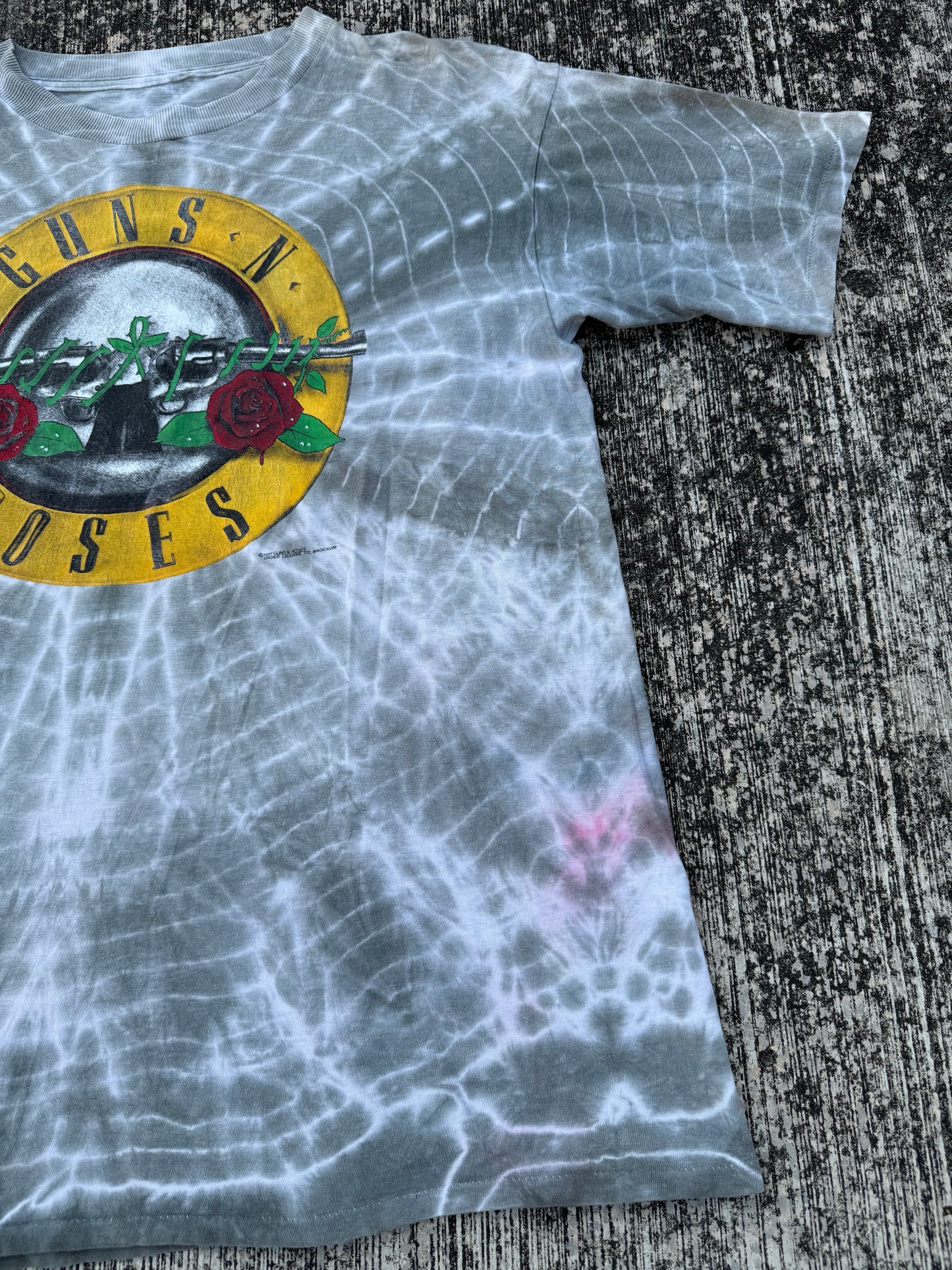 Vintage 1987 Guns N’ Roses Tie-Dye T-Shirt Brockum Original Appetite for Destruction Era